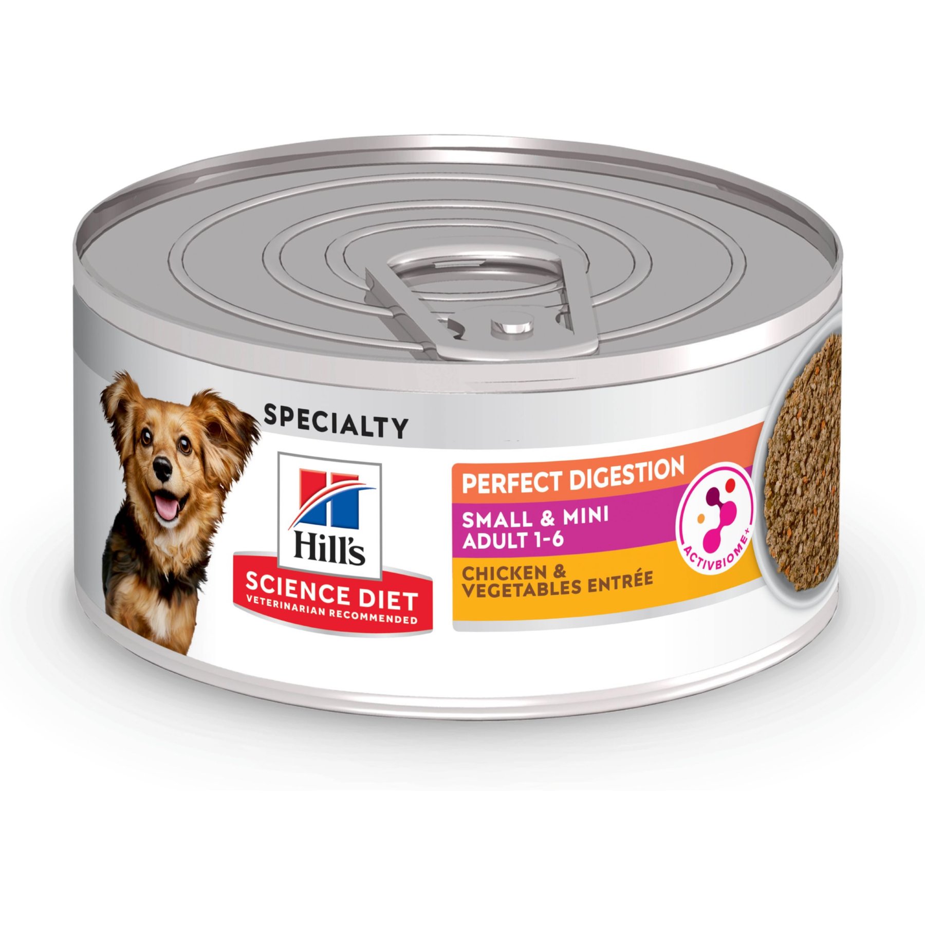 Hill's Science Diet Adult Perfect Digestion Small Breed & Mini Breed Chicken & Vegetables Entree Wet Minced Wet Dog Food