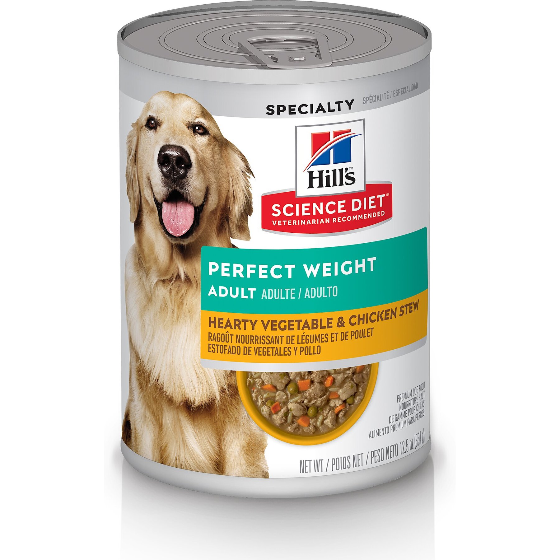 Hill's Science Diet Adult Perfect Weight Management Hearty Vegetable & Chicken Stew Wet Dog Food