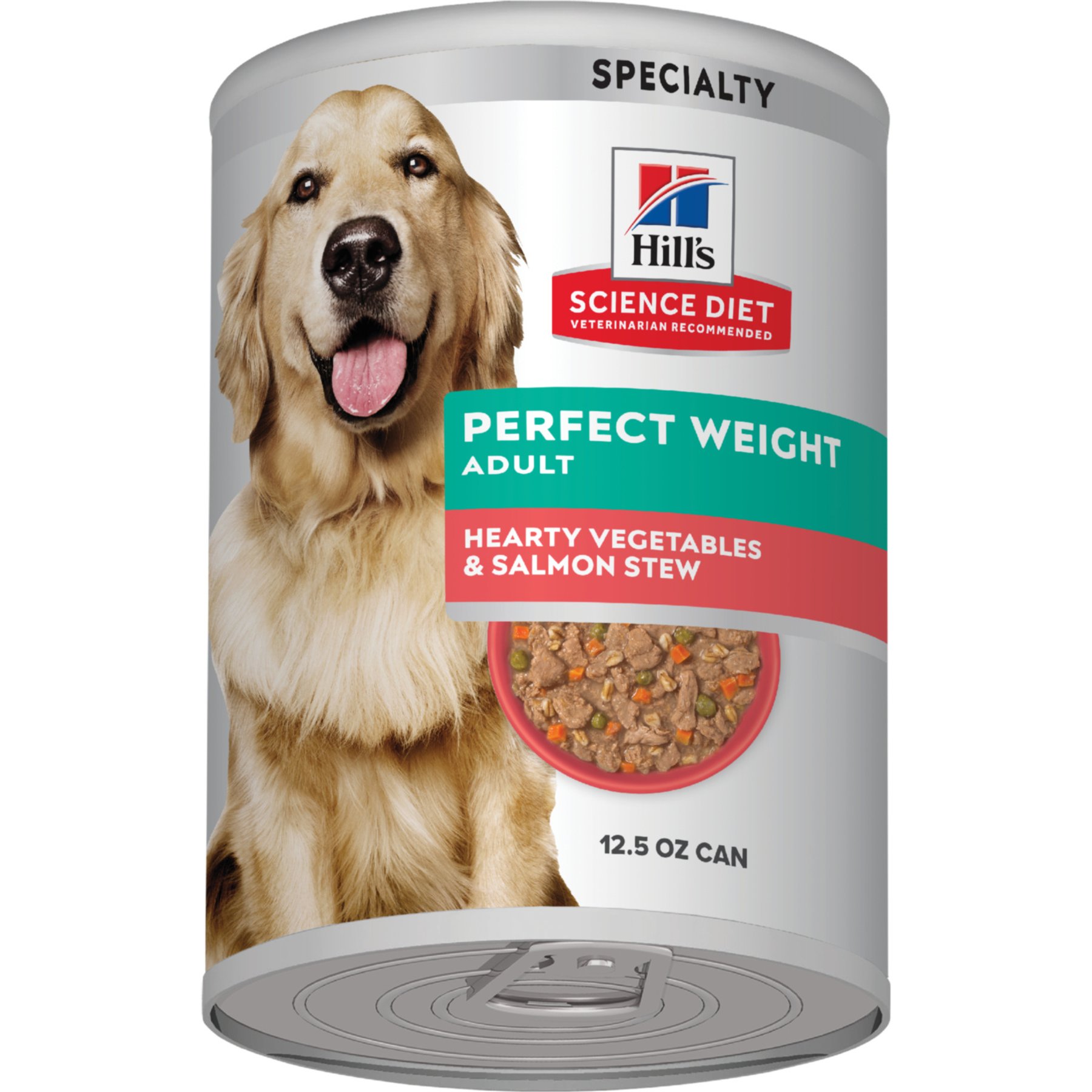 Hill's Science Diet Adult Perfect Weight Management Hearty Vegetables & Salmon Stew Wet Dog Food