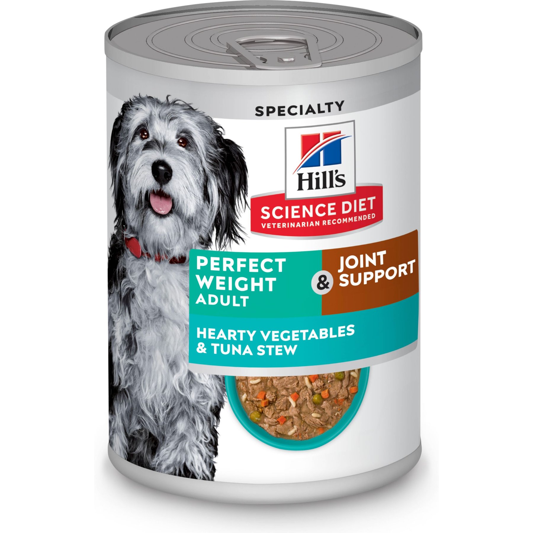 Hill's Science Diet Adult Perfect Weight Management & Joint Support Hearty Vegetables & Tuna Stew Wet Dog Food
