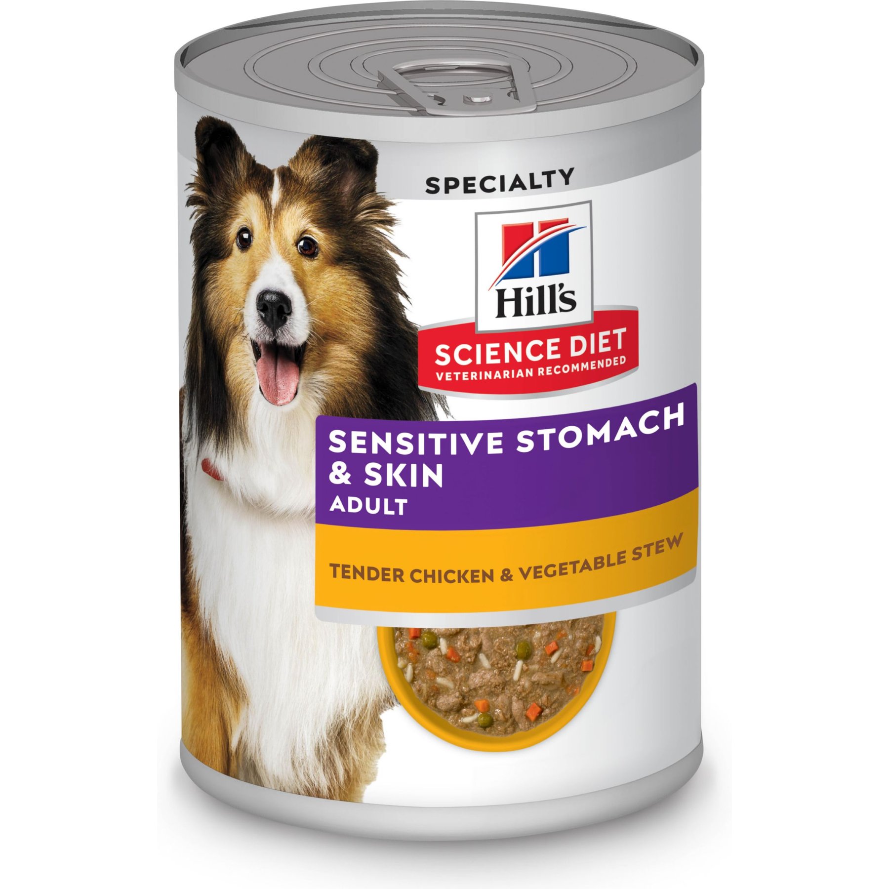 Hill's Science Diet Adult Sensitive Stomach & Sensitive Skin Tender Chicken & Vegetable Stew Wet Dog Food