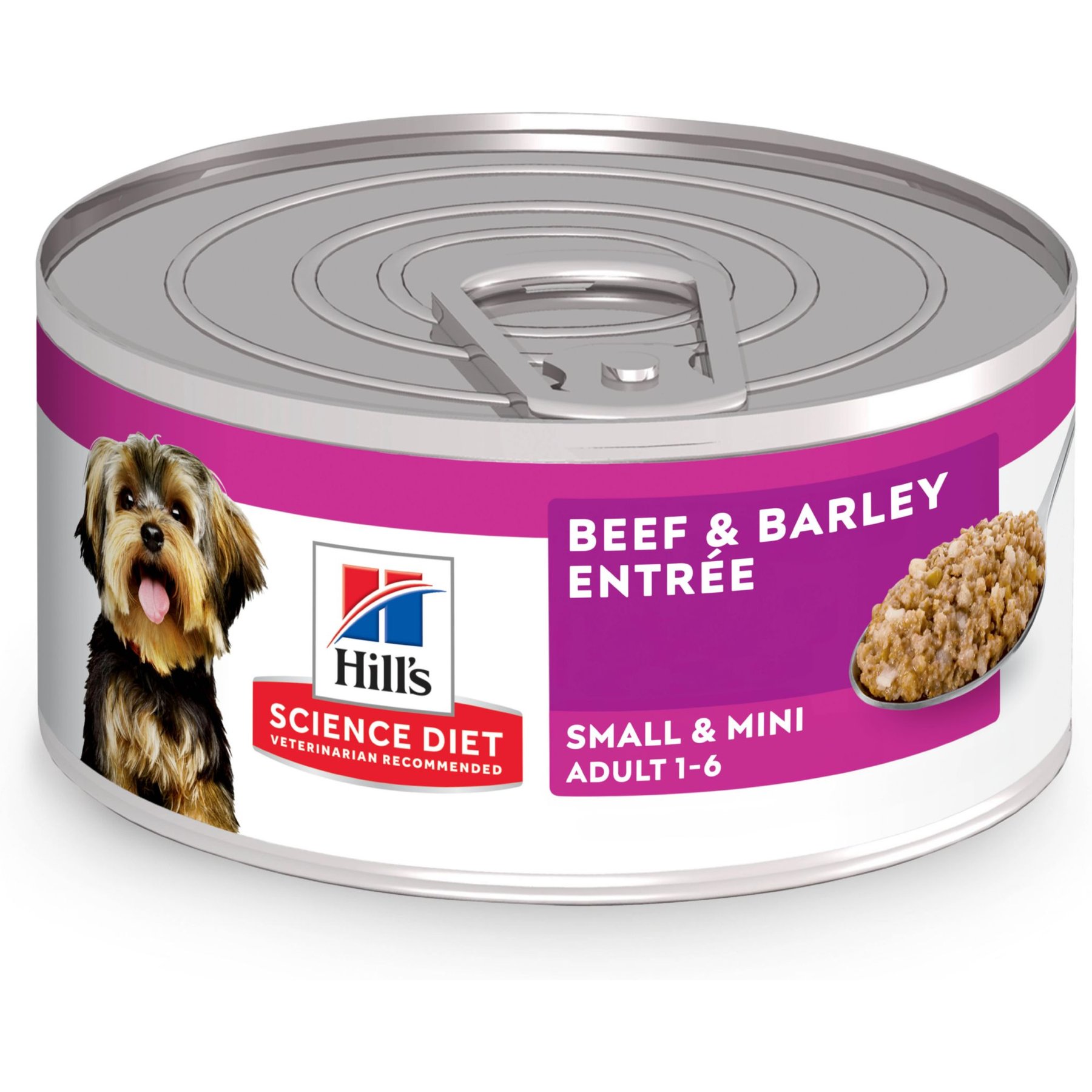 Hill's Science Diet Adult Small Breed & Mini Breed Beef & Barley Entree Minced Wet Dog Food