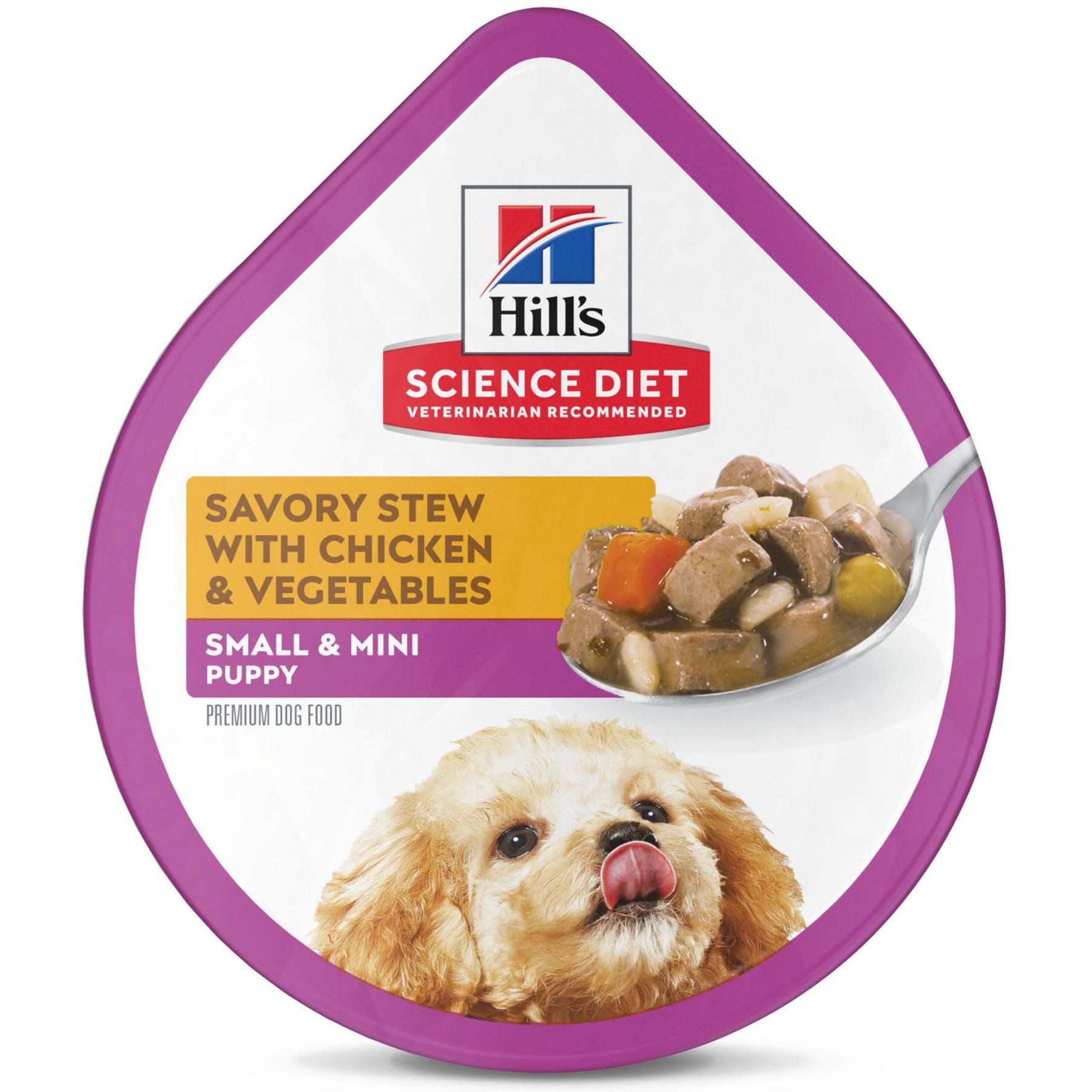 Hill's Science Diet Puppy Small Breed & Mini Breed Savory Stew Chicken & Vegetable Wet Dog Food Trays