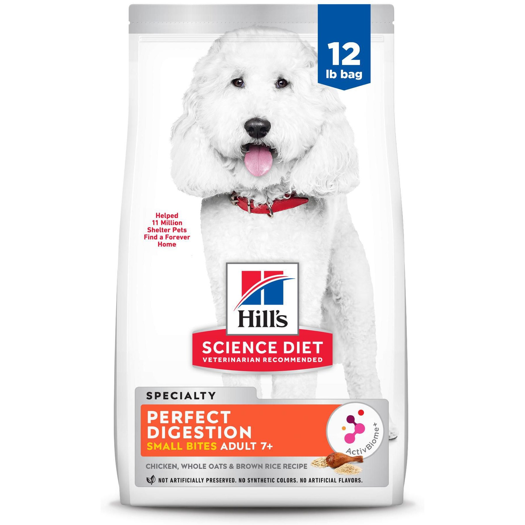 Hill's Science Diet Senior Adult 7+ Perfect Digestion Small Bites Chicken Dry Dog Food