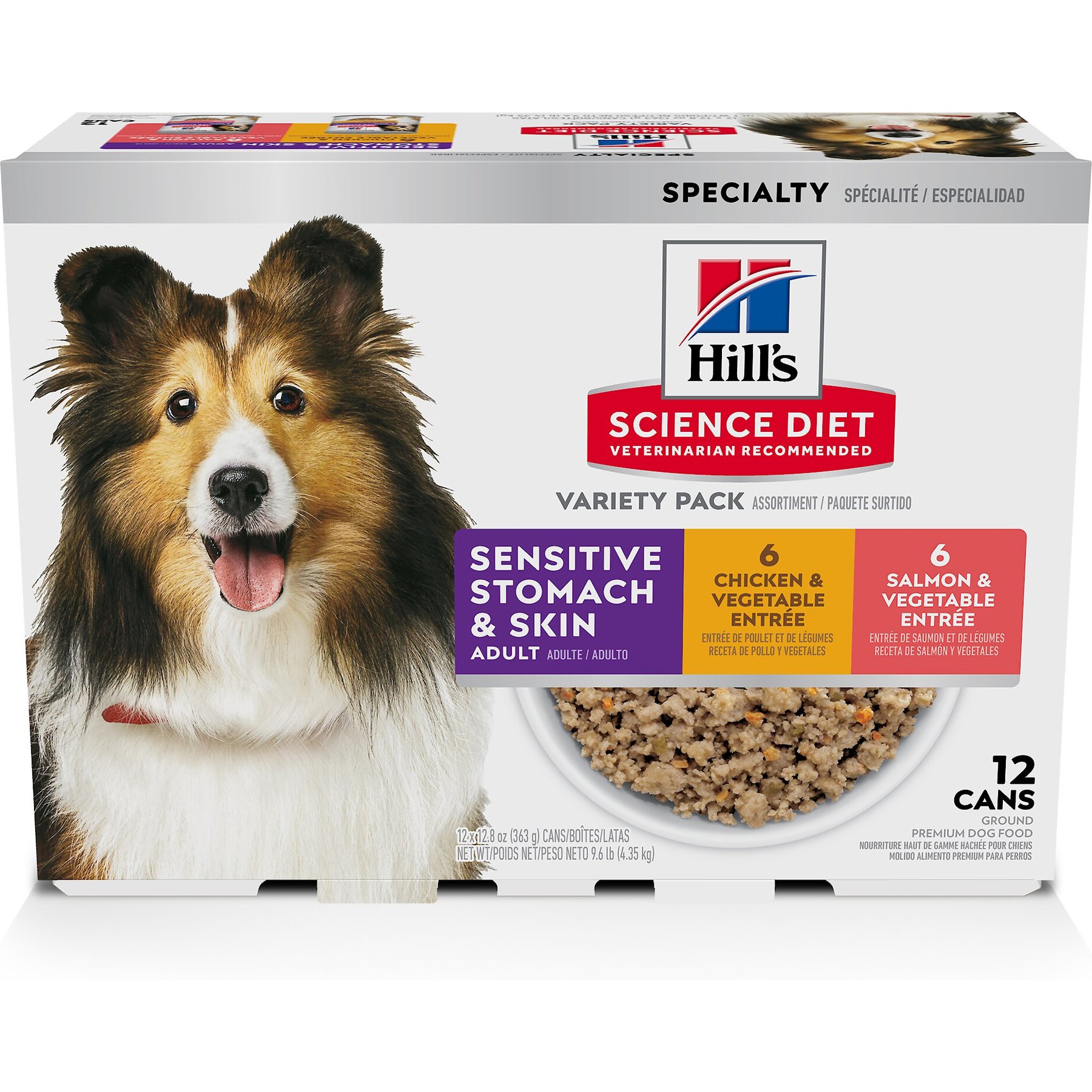 Hill's Science Diet Sensitive Stomach & Sensitive Skin Variety Pack Adult Wet Dog Food