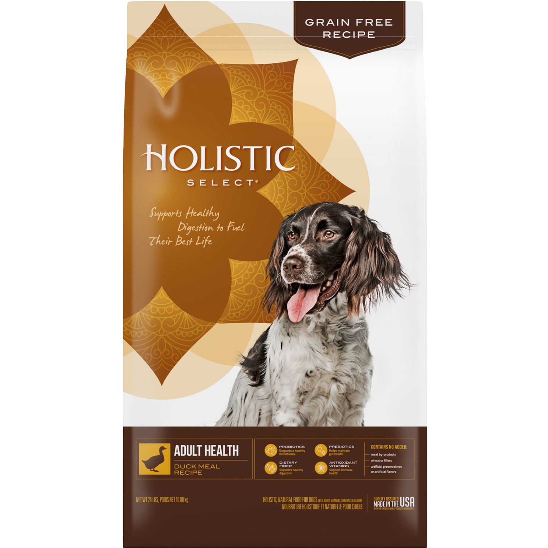 Holistic Select Adult Health Duck Meal Recipe Grain-Free Dry Dog Food