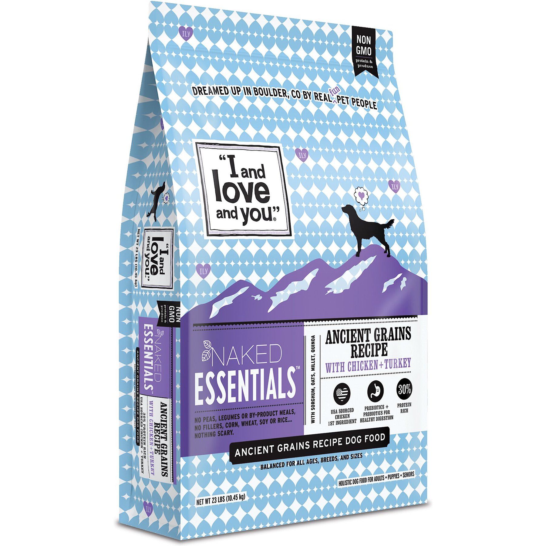 I and Love and You Naked Essentials Ancient Grain Chicken and Turkey Recipe Dry Dog Food