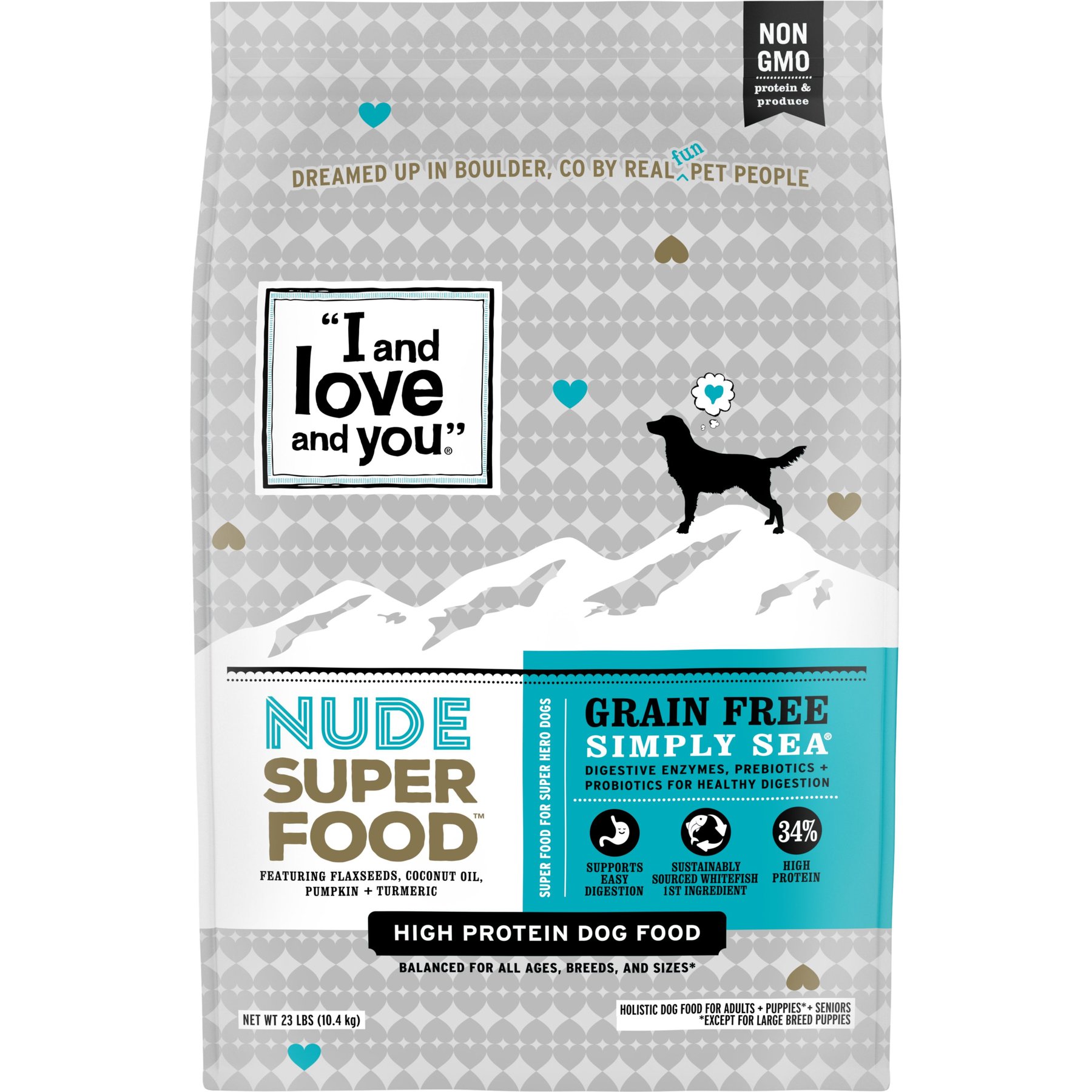 I and Love and You Nude Food Grain-Free Simply Sea Dry Dog Food
