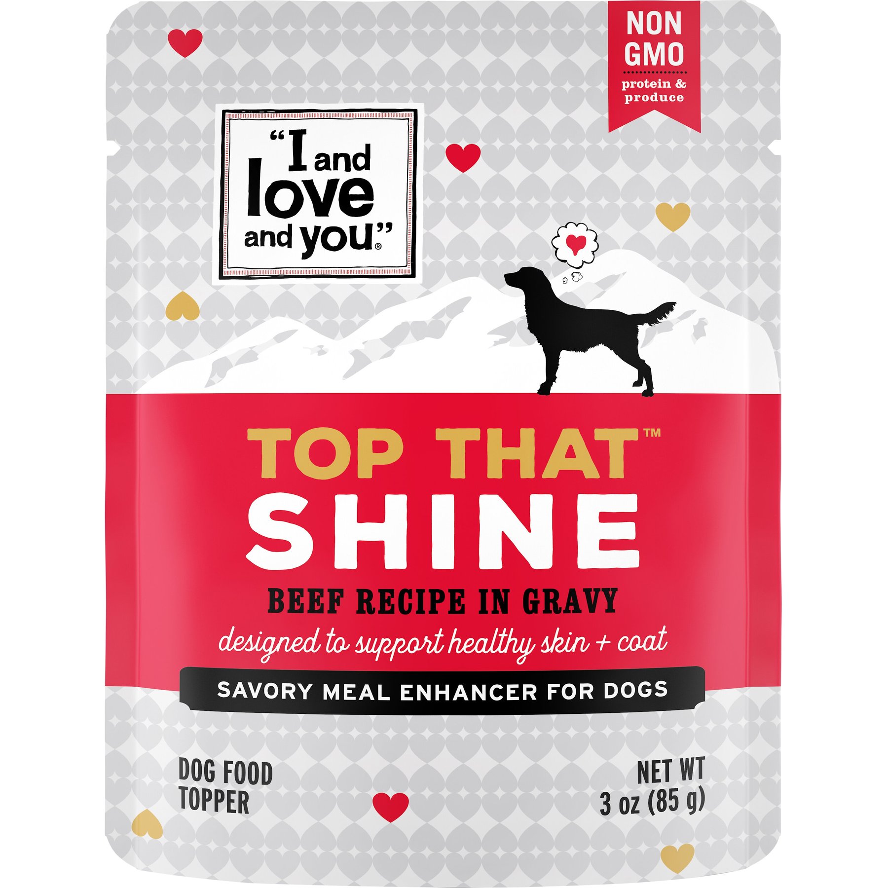 I and Love and You Top That Shine Beef Recipe Grain-Free Dog Food Topper