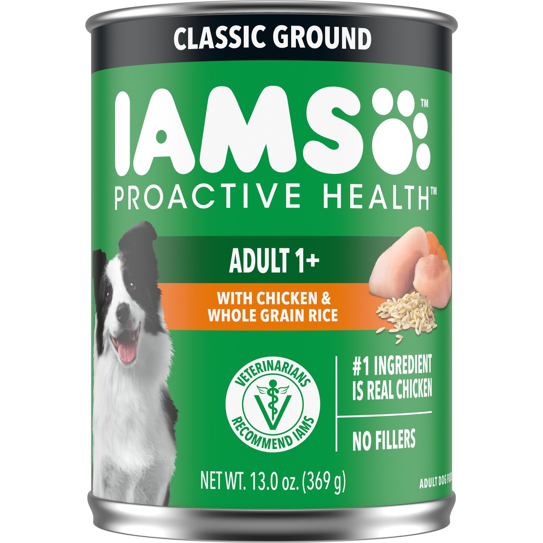 Iams ProActive Health Classic Ground with Chicken & Whole Grain Rice Canned Adult Wet Dog Food