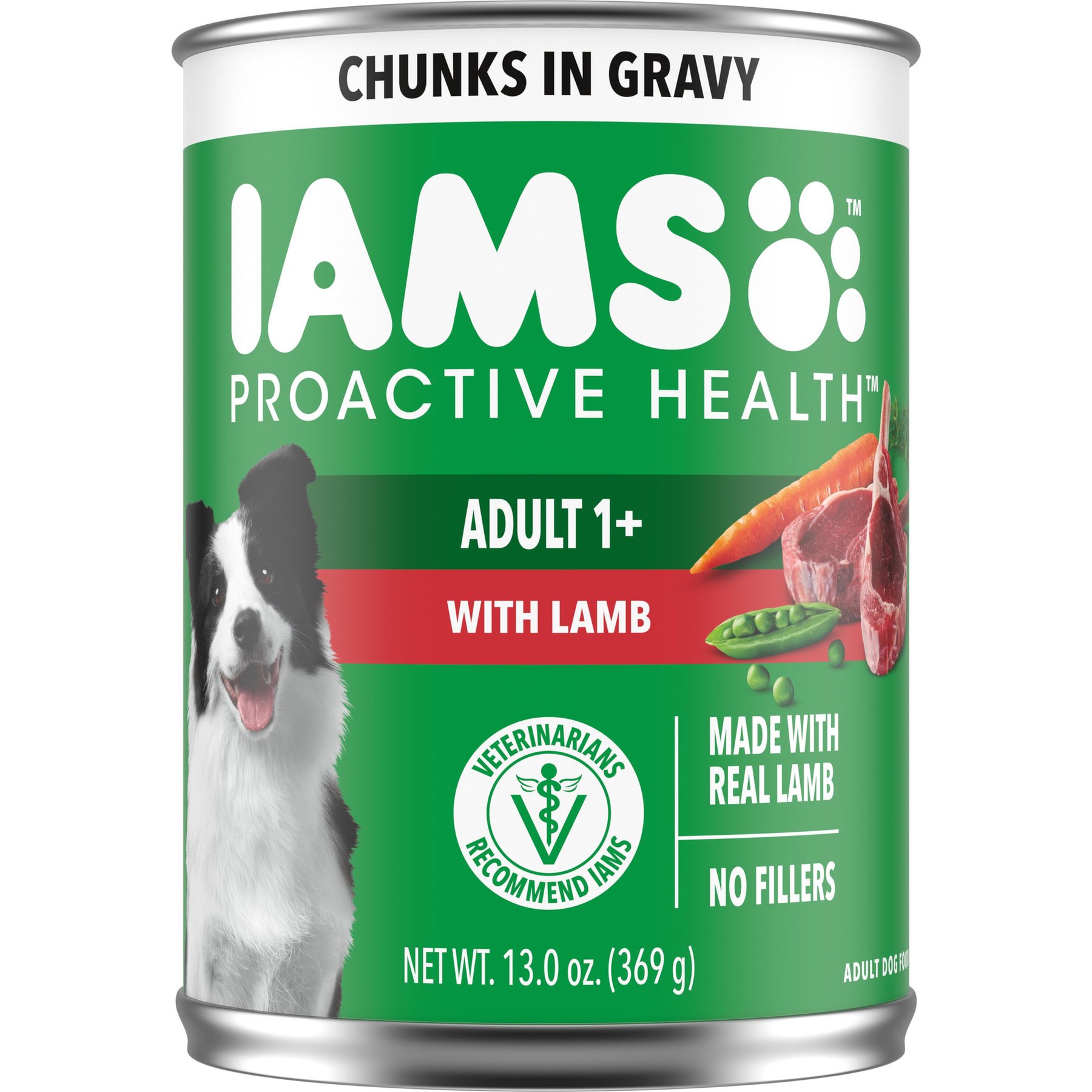 Iams Proactive Health Lamb Chunks in Gravy Canned Wet Dog Food
