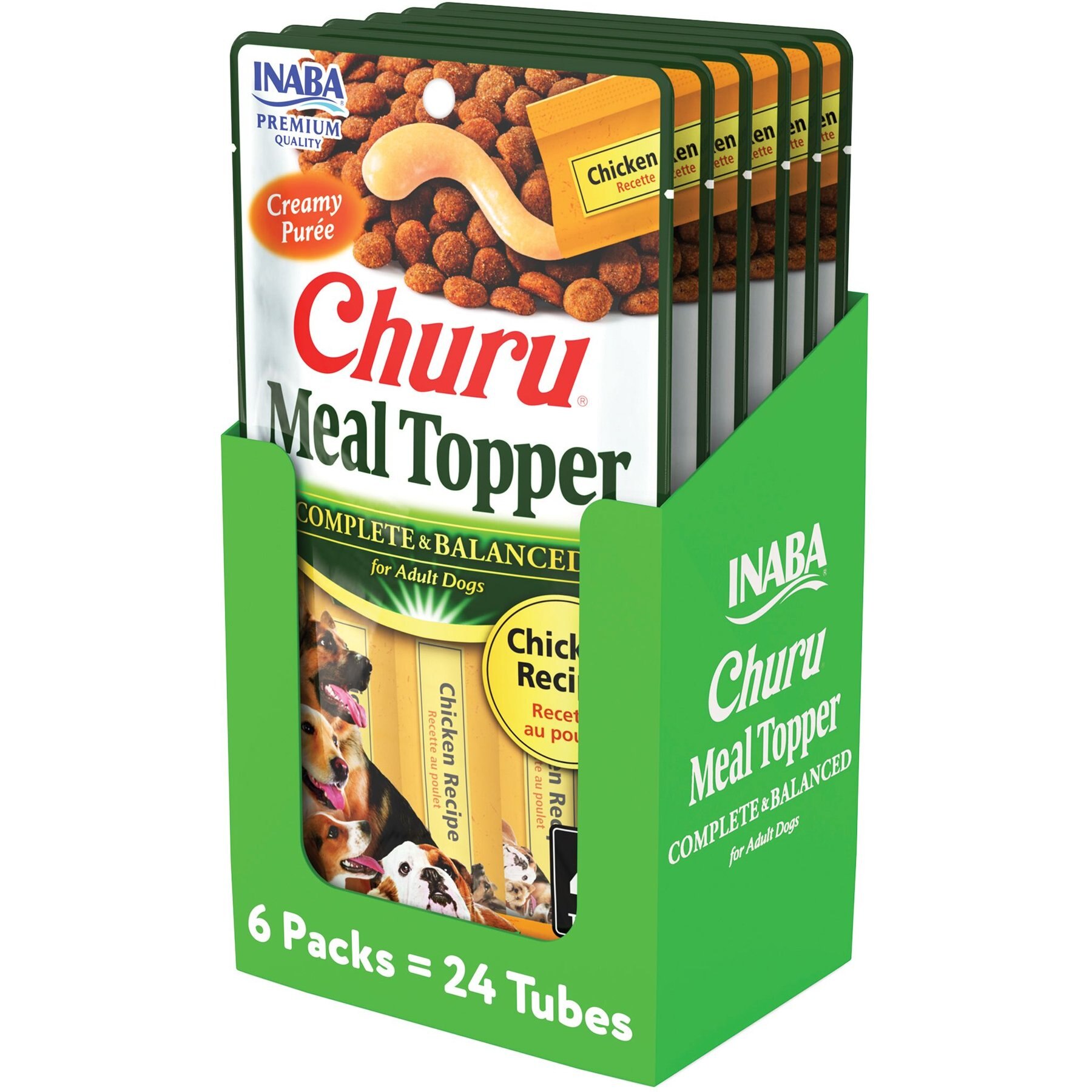 Inaba Churu Chicken Recipe Dog Food Topper, 24 count