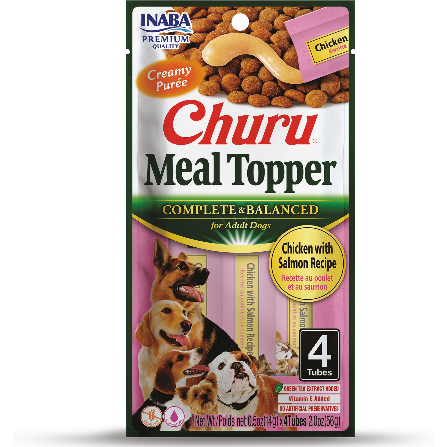Inaba Churu Chicken with Salmon Recipe Dog Food Topper