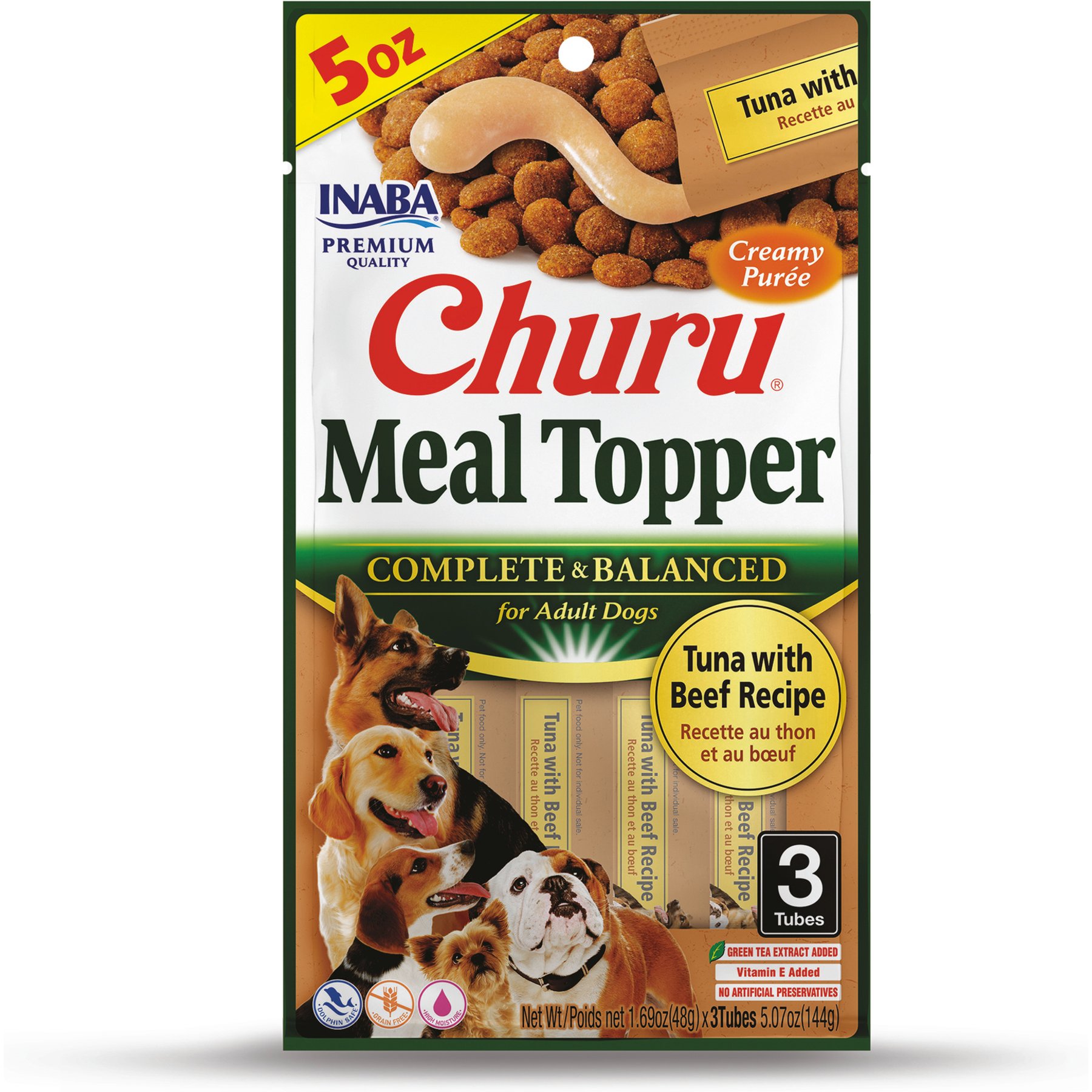 Inaba Churu Tuna with Beef Recipe Dog Food Topper