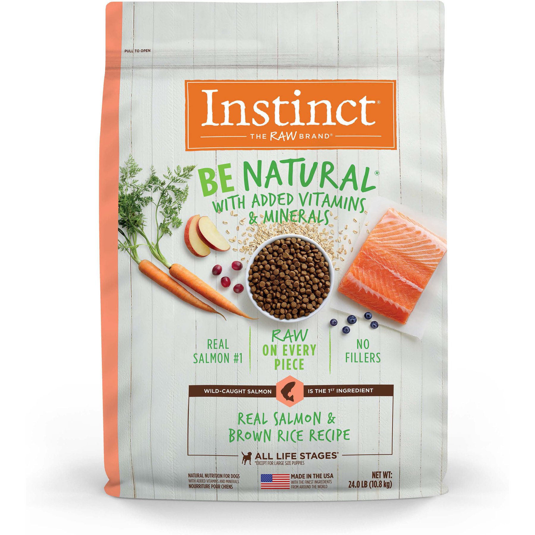 Instinct Be Natural Adult Real Salmon & Brown Rice Recipe Dry Dog Food