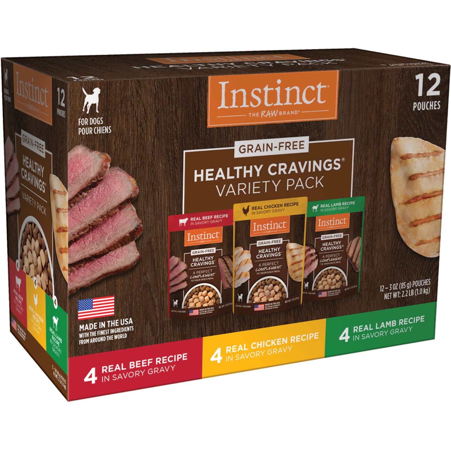 Instinct Healthy Cravings Variety Pack Grain-Free Wet Dog Food Topper