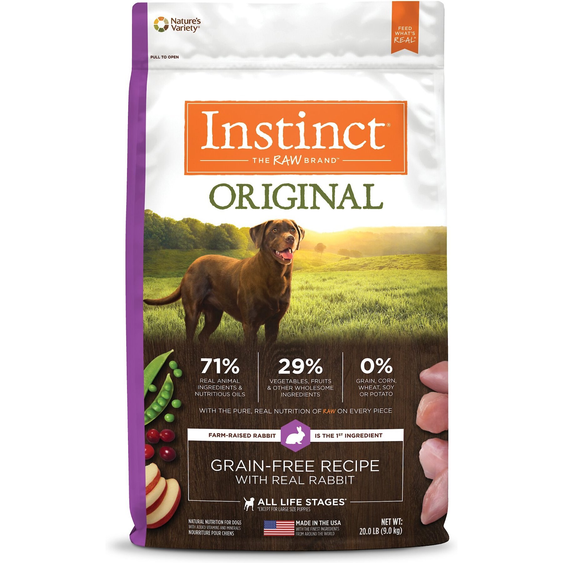 Instinct Original Adult Grain-Free Real Rabbit Recipe Dry Dog Food