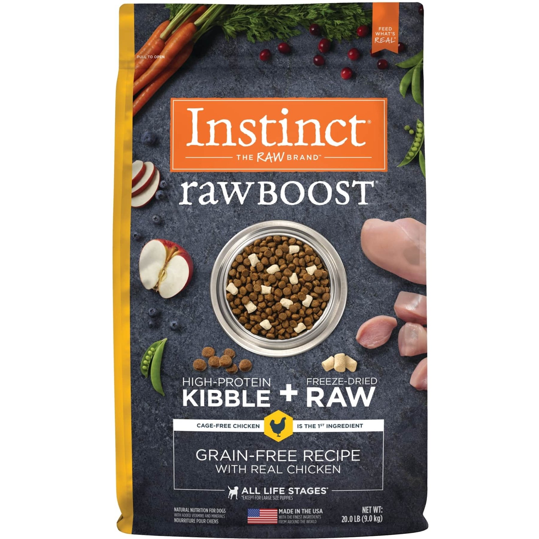 Instinct Raw Boost Adult Grain-Free Real Chicken Recipe Dry Dog Food