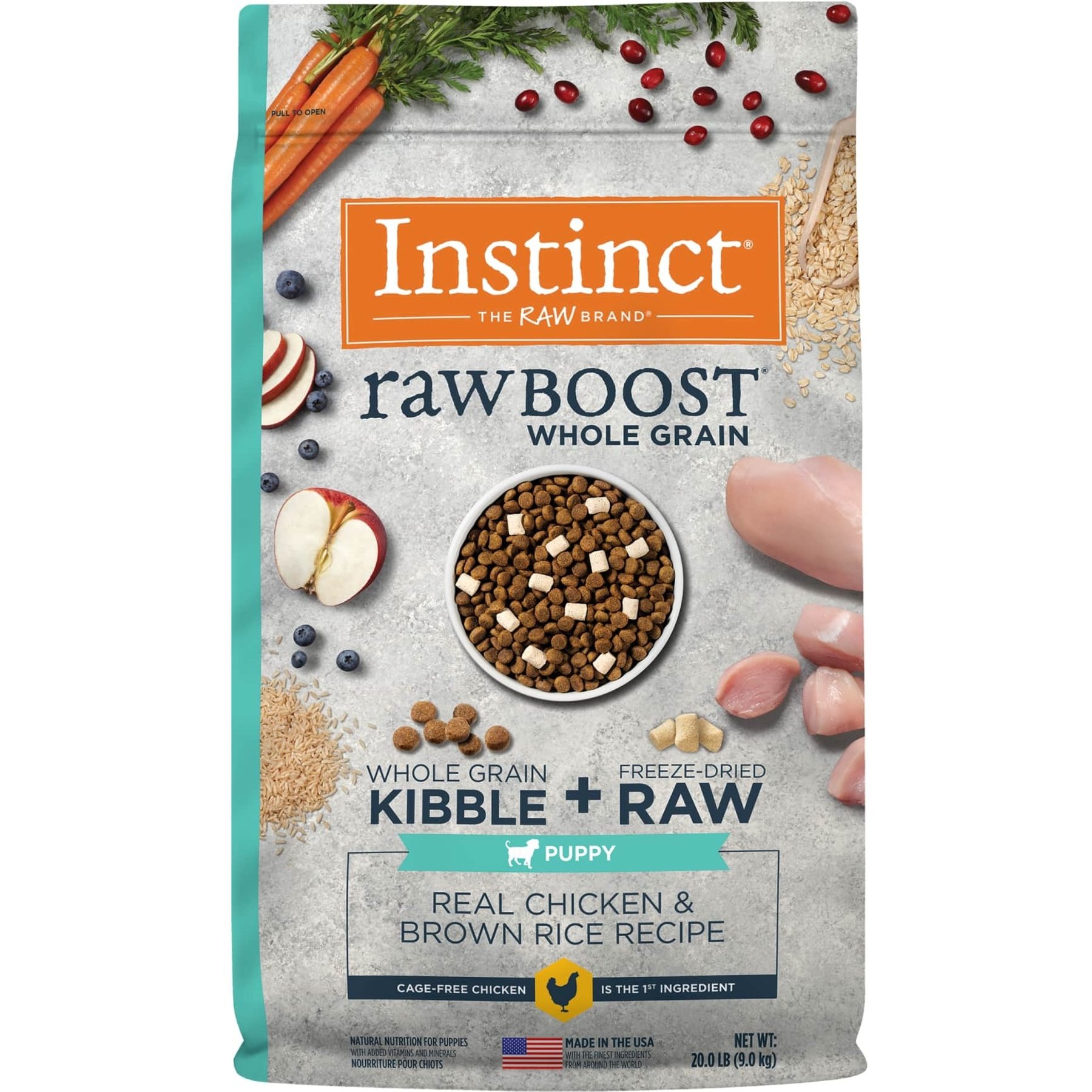 Instinct Raw Boost Puppy Whole Grain Real Chicken & Brown Rice Recipe Dry Dog Food