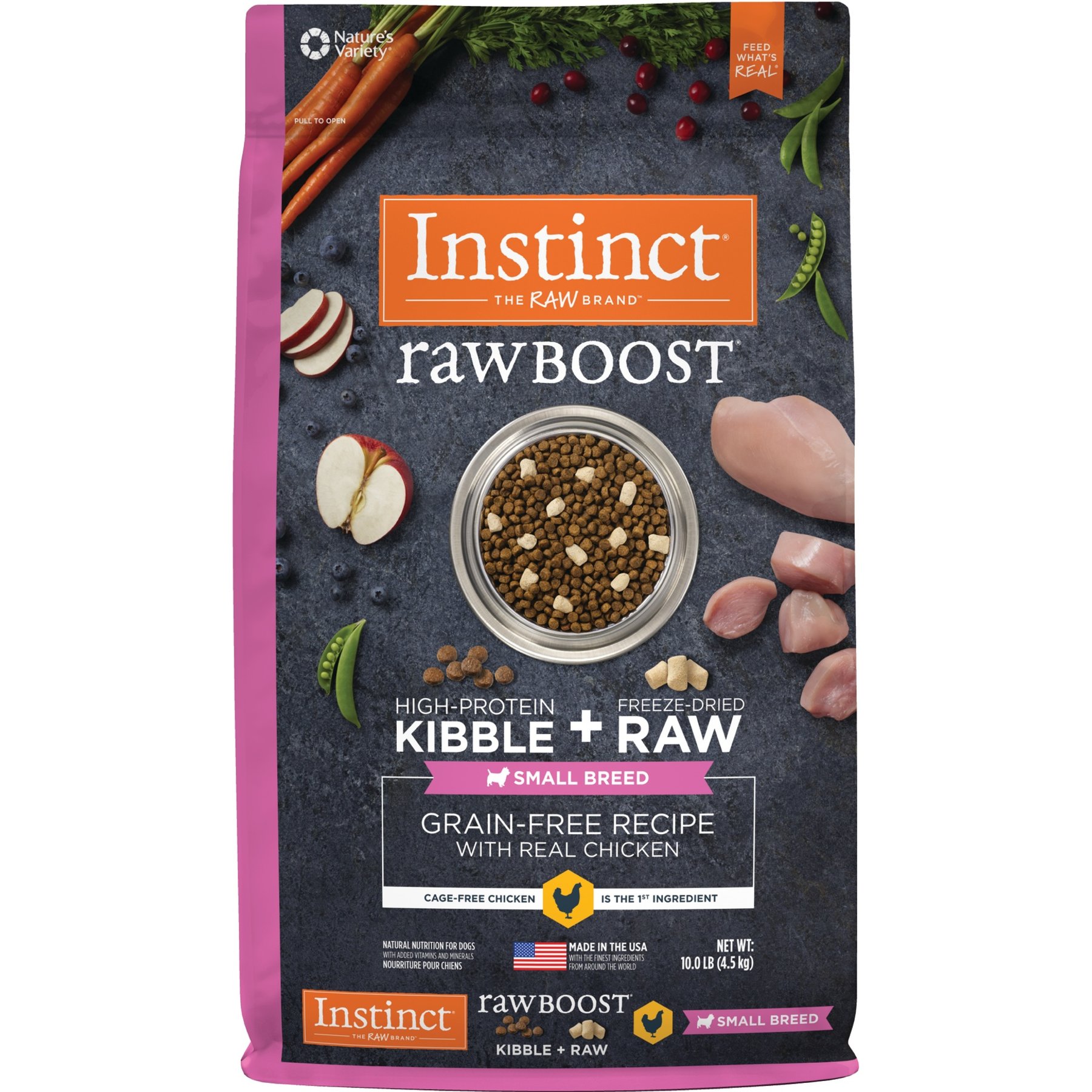 Instinct Raw Boost Small Breed Adult Grain-Free Real Chicken Recipe Dry Dog Food