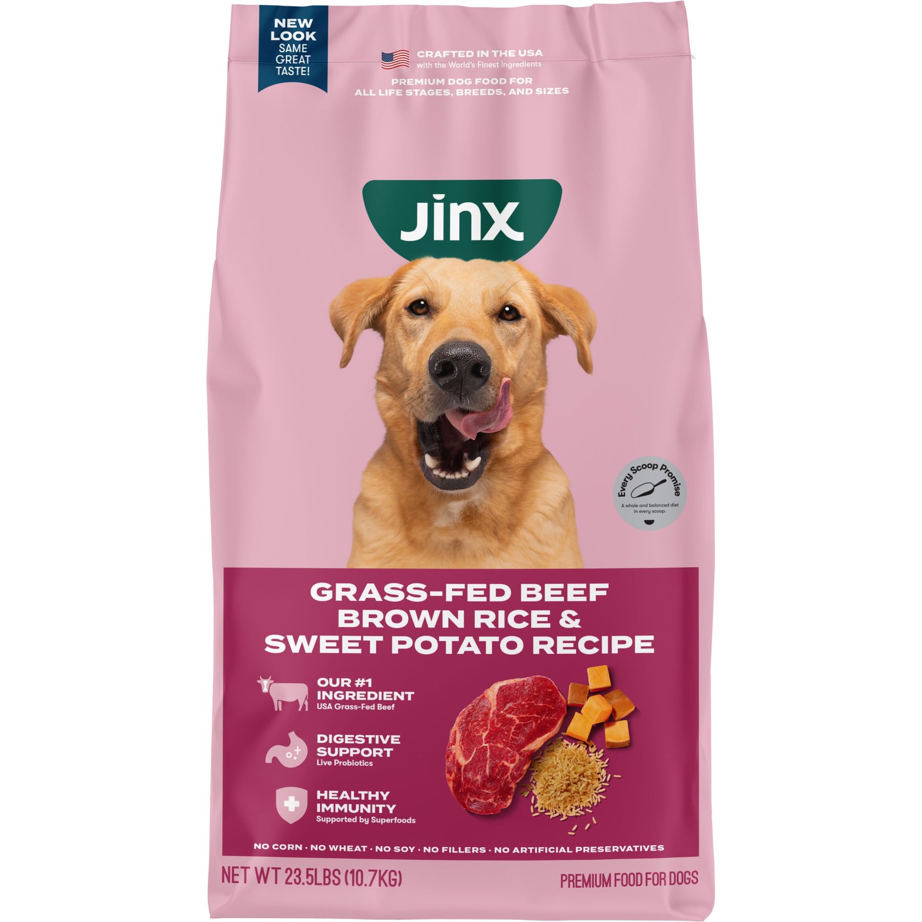Jinx Beef, Brown Rice & Sweet Potato ALS Kibble Dog Dry Food