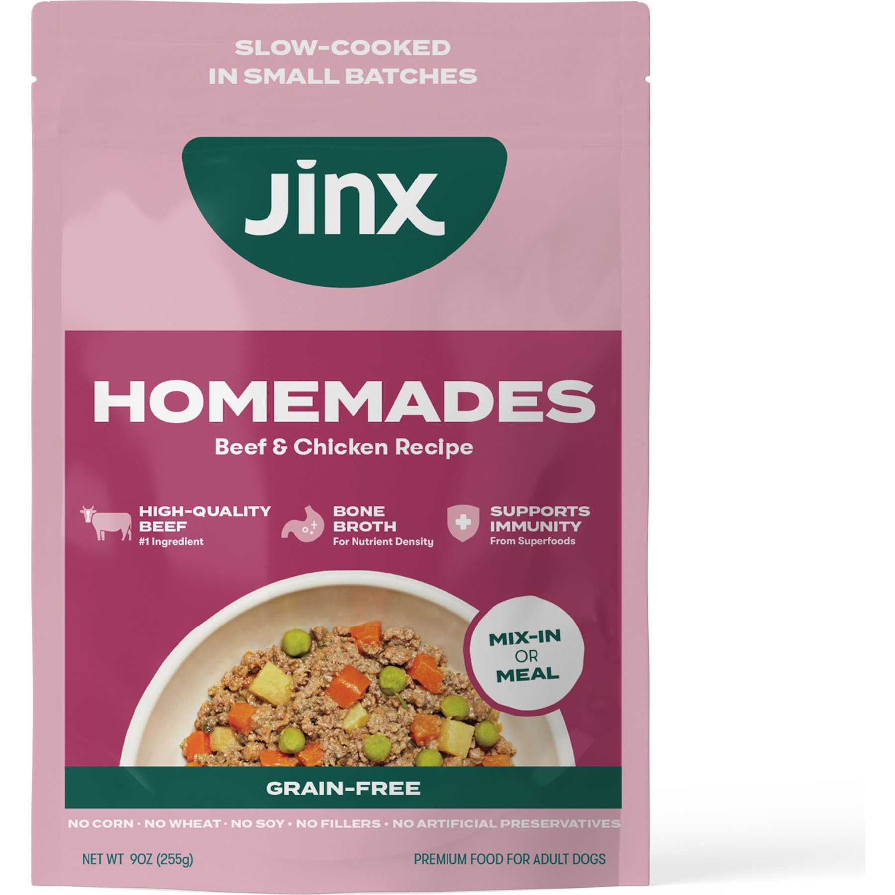 Jinx Homemades Grain-Free Beef & Chicken Pate Wet Dog Food