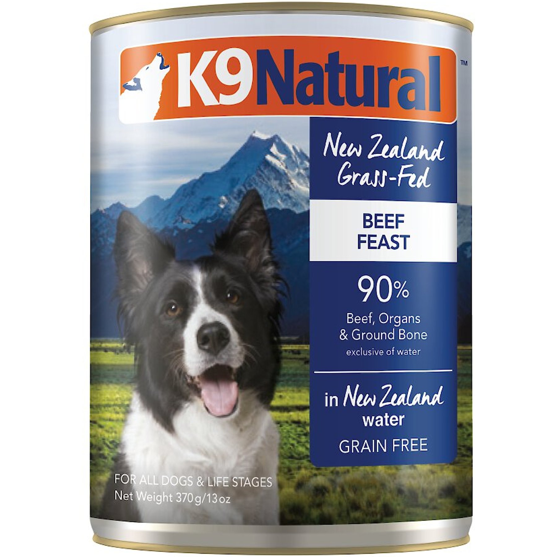 K9 Natural Grass-Fed Beef Feast Grain-Free Canned Dog Food