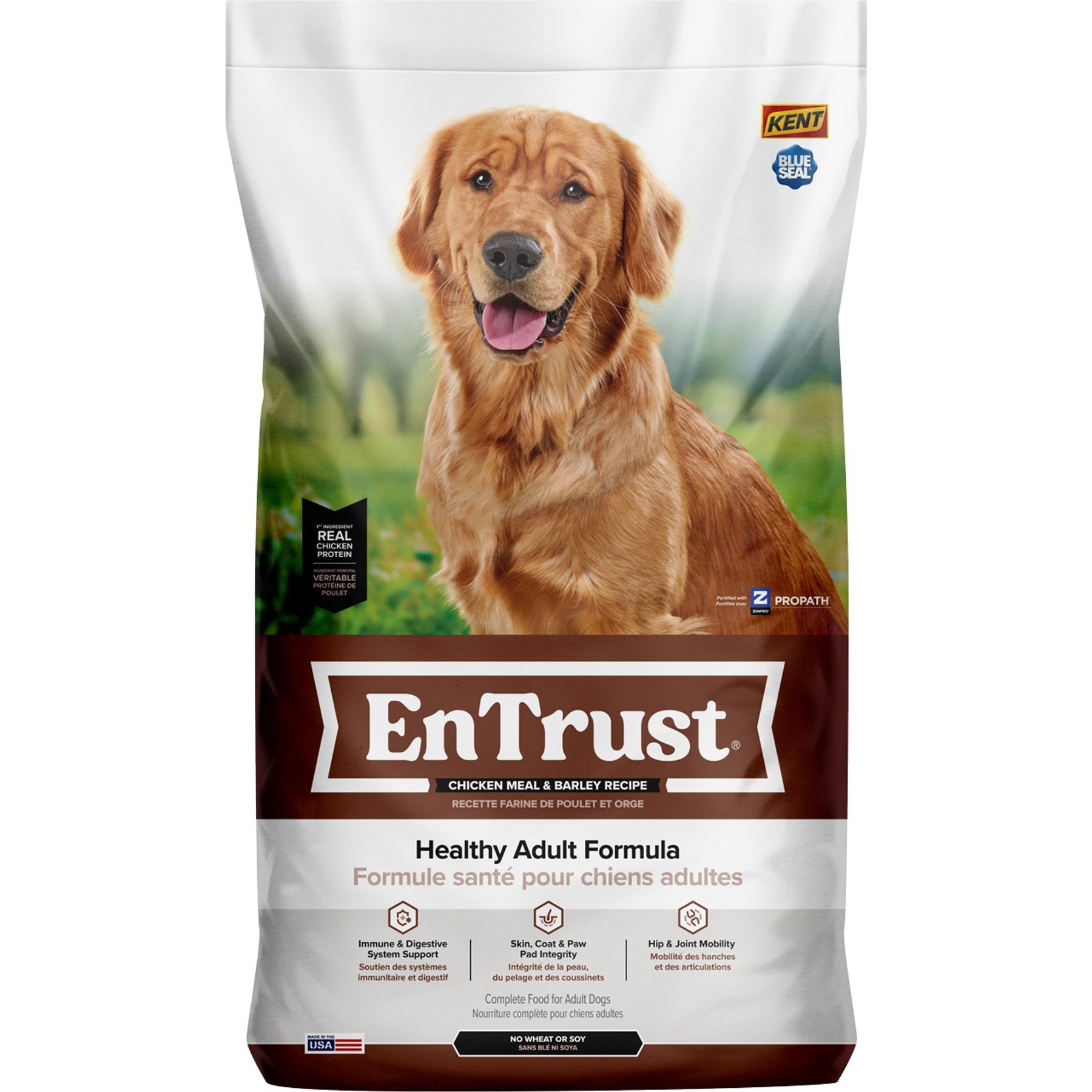 Kent / Blue Seal EnTrust Adult Chicken Meal & Barley Recipe Dry Dog Food