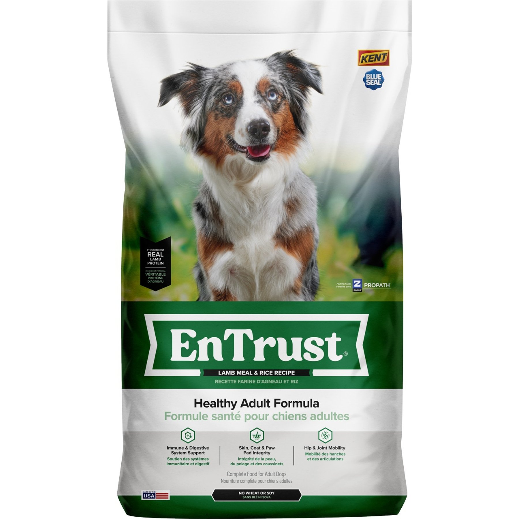 Kent / Blue Seal EnTrust Adult Lamb Meal & Rice Recipe Dry Dog Food