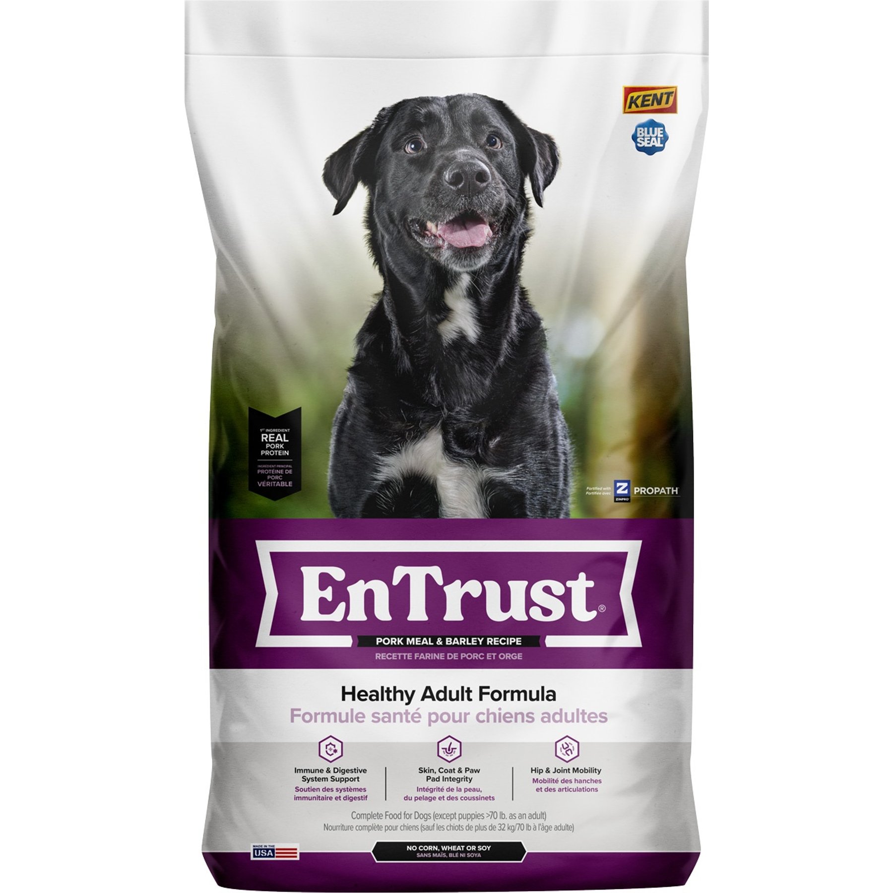Kent / Blue Seal EnTrust Adult Pork Meal & Barley Recipe Dry Dog Food