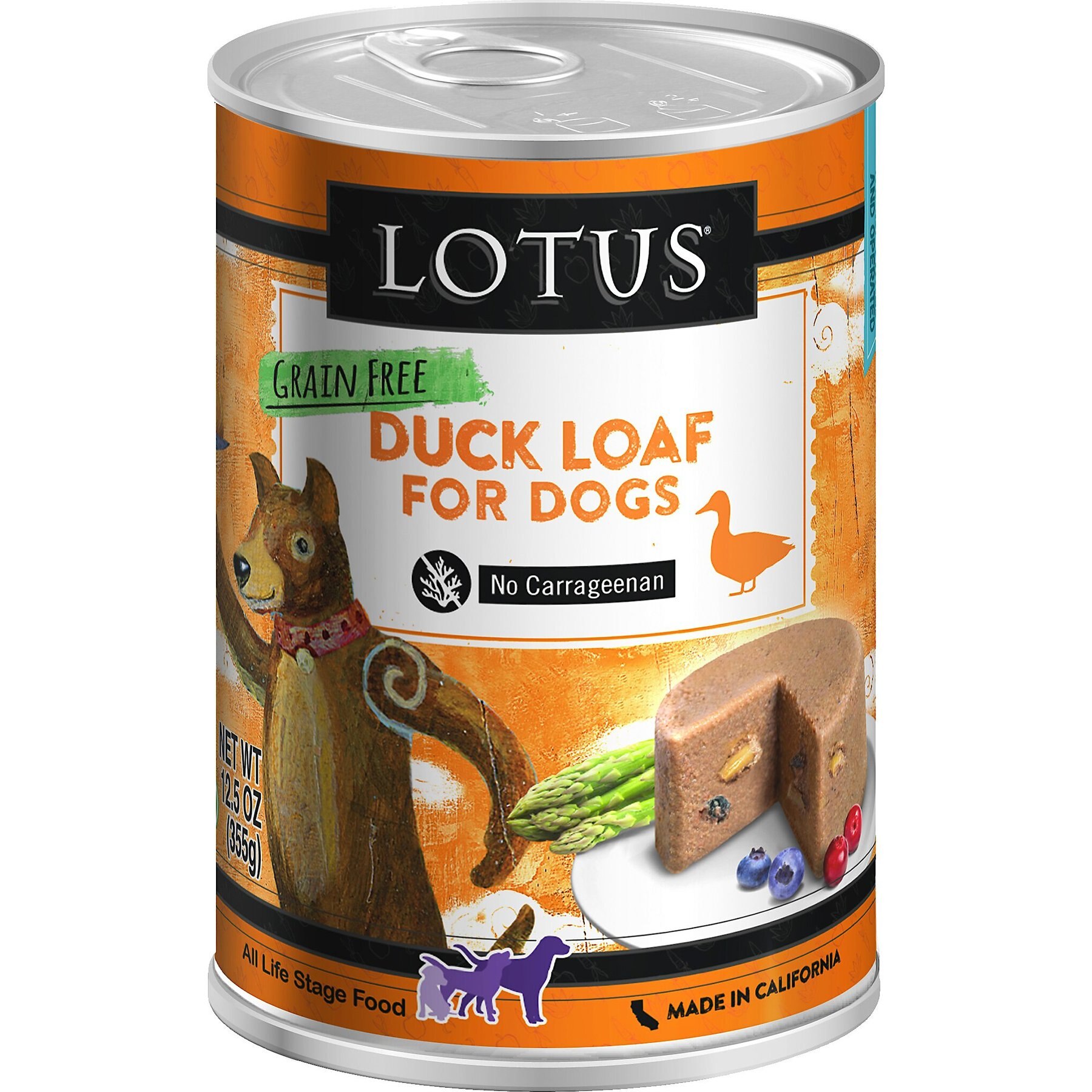 Lotus Duck Loaf Grain-Free Canned Dog Food
