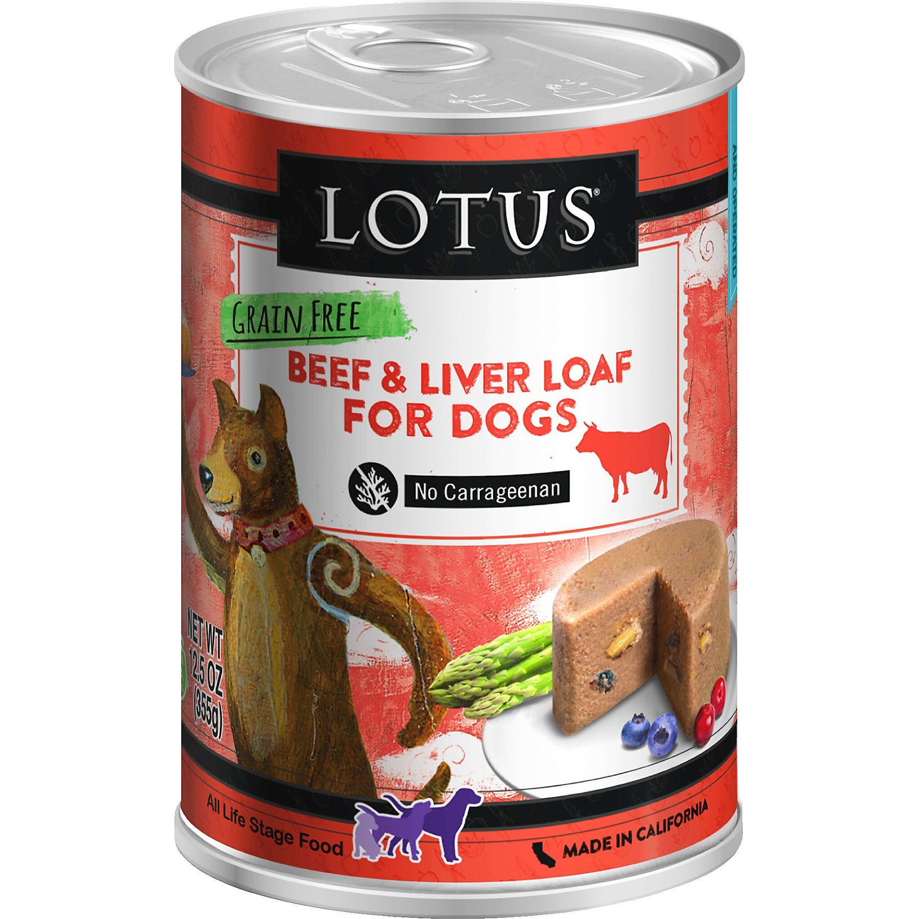 Lotus Grain-Free Beef Loaf Canned Dog Food