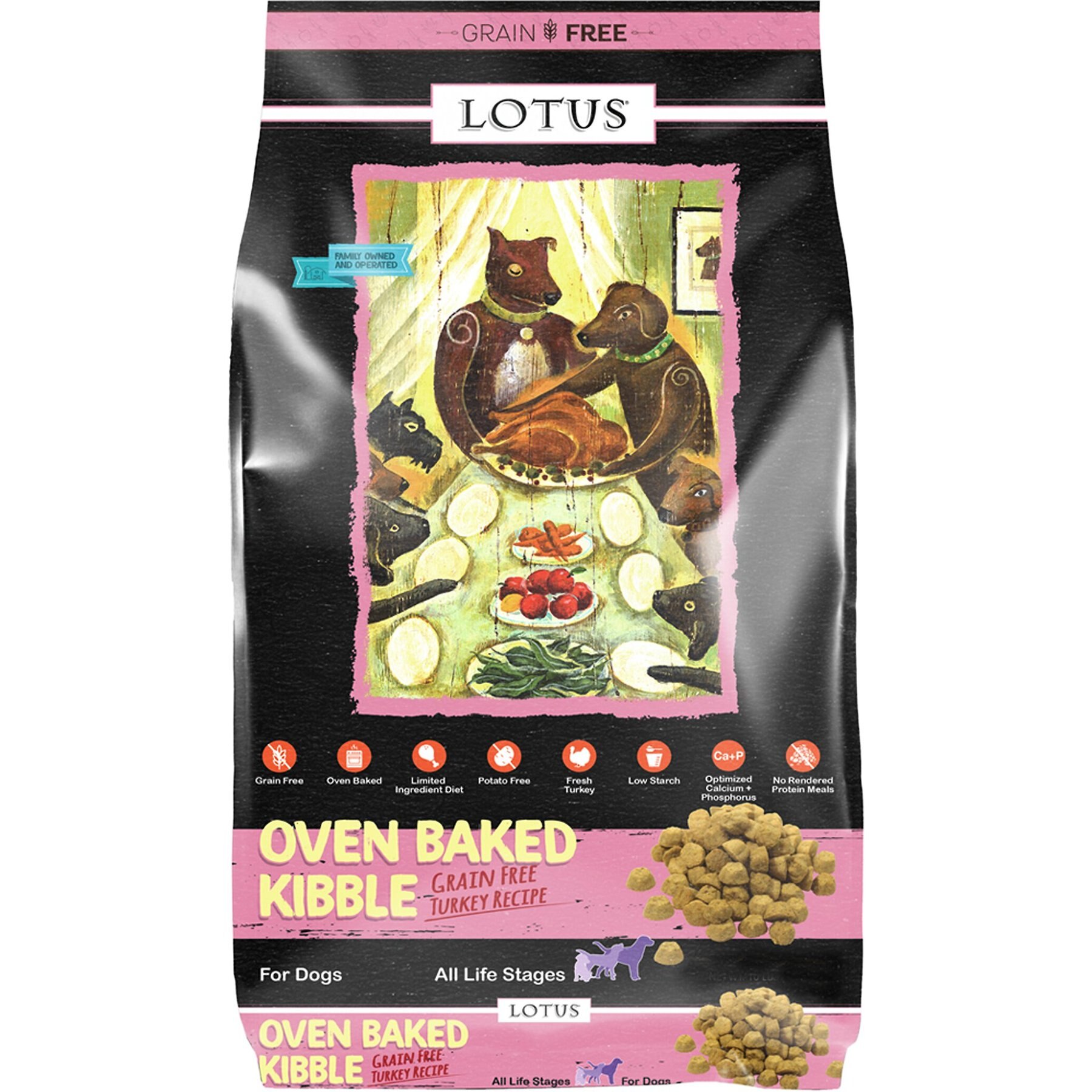 Lotus Oven-Baked Grain-Free Turkey Recipe Dry Dog Food