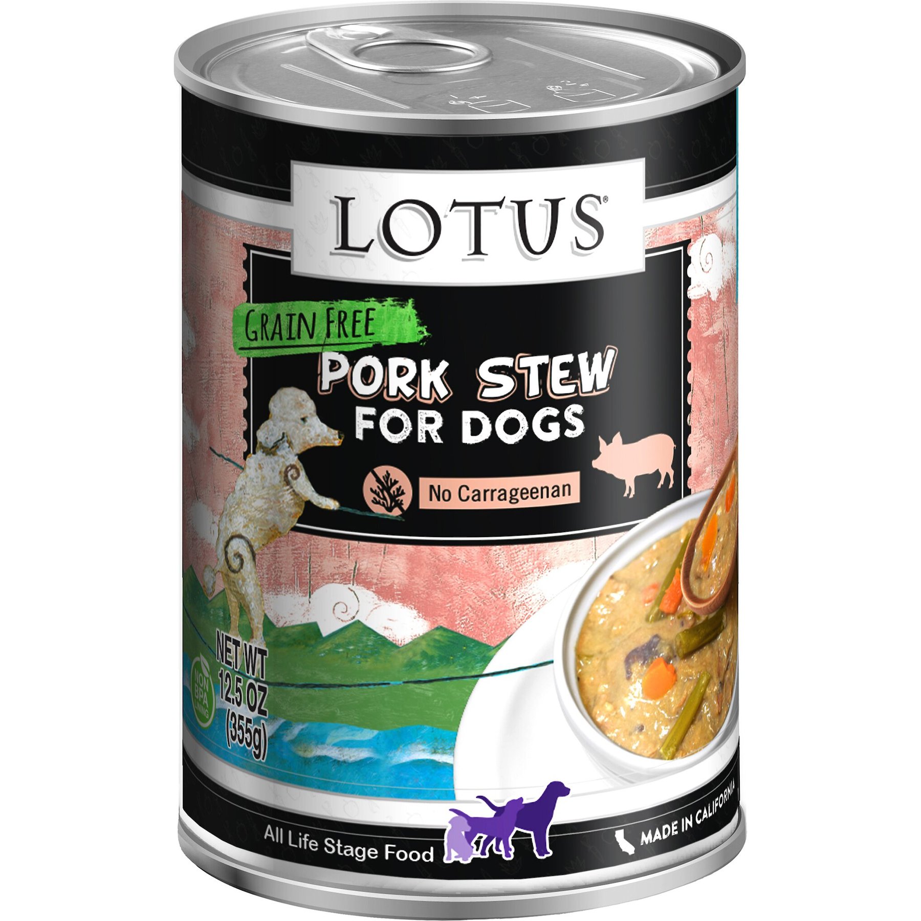 Lotus Pork Stew Grain-Free Canned Dog Food
