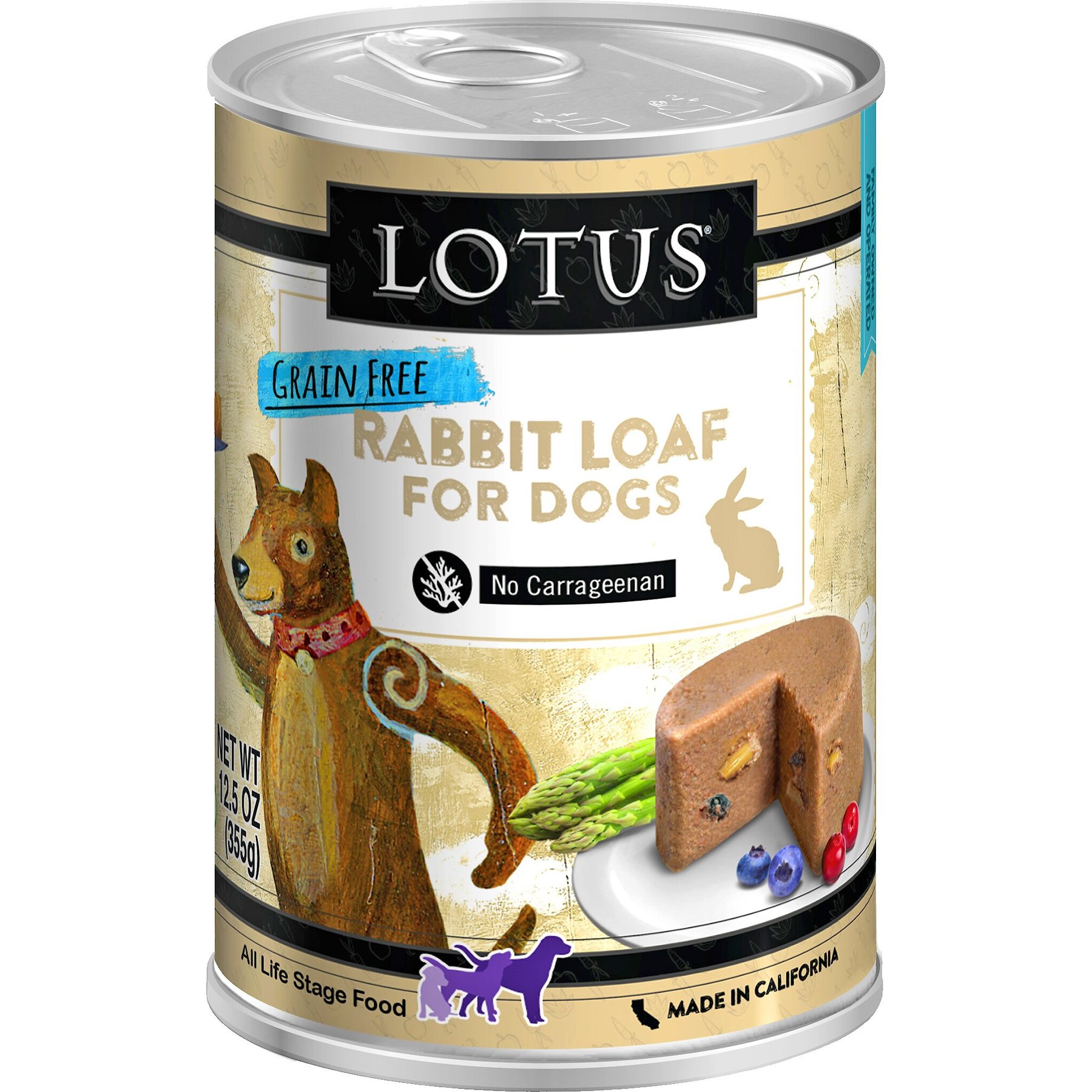 Lotus Rabbit Loaf Grain-Free Canned Dog Food