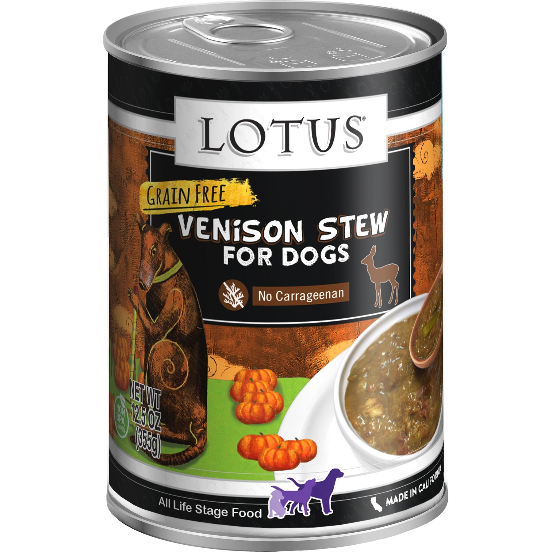 Lotus Venison Stew Grain-Free Canned Dog Food
