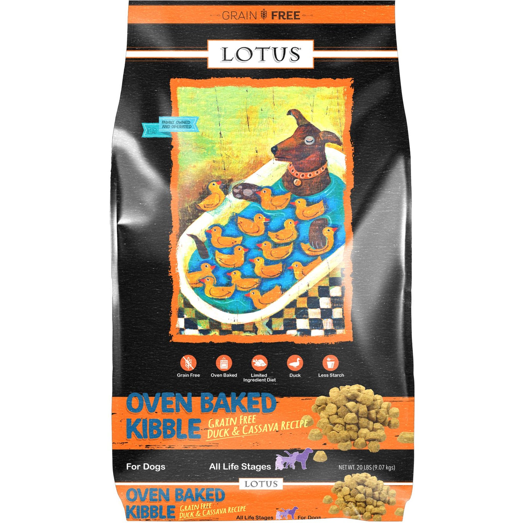 Lotus Wholesome Grain-Free Duck & Cassava Recipe Dry Dog Food
