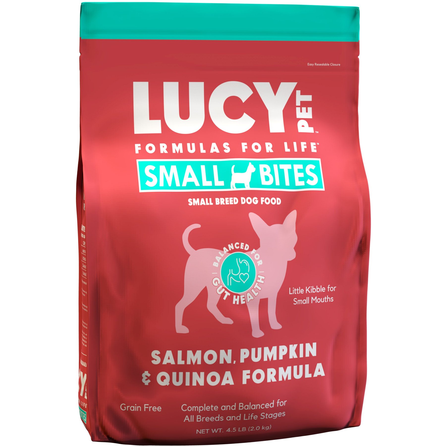 Lucy Pet Products Salmon, Pumpkin & Quinoa Small Bites Dog Food