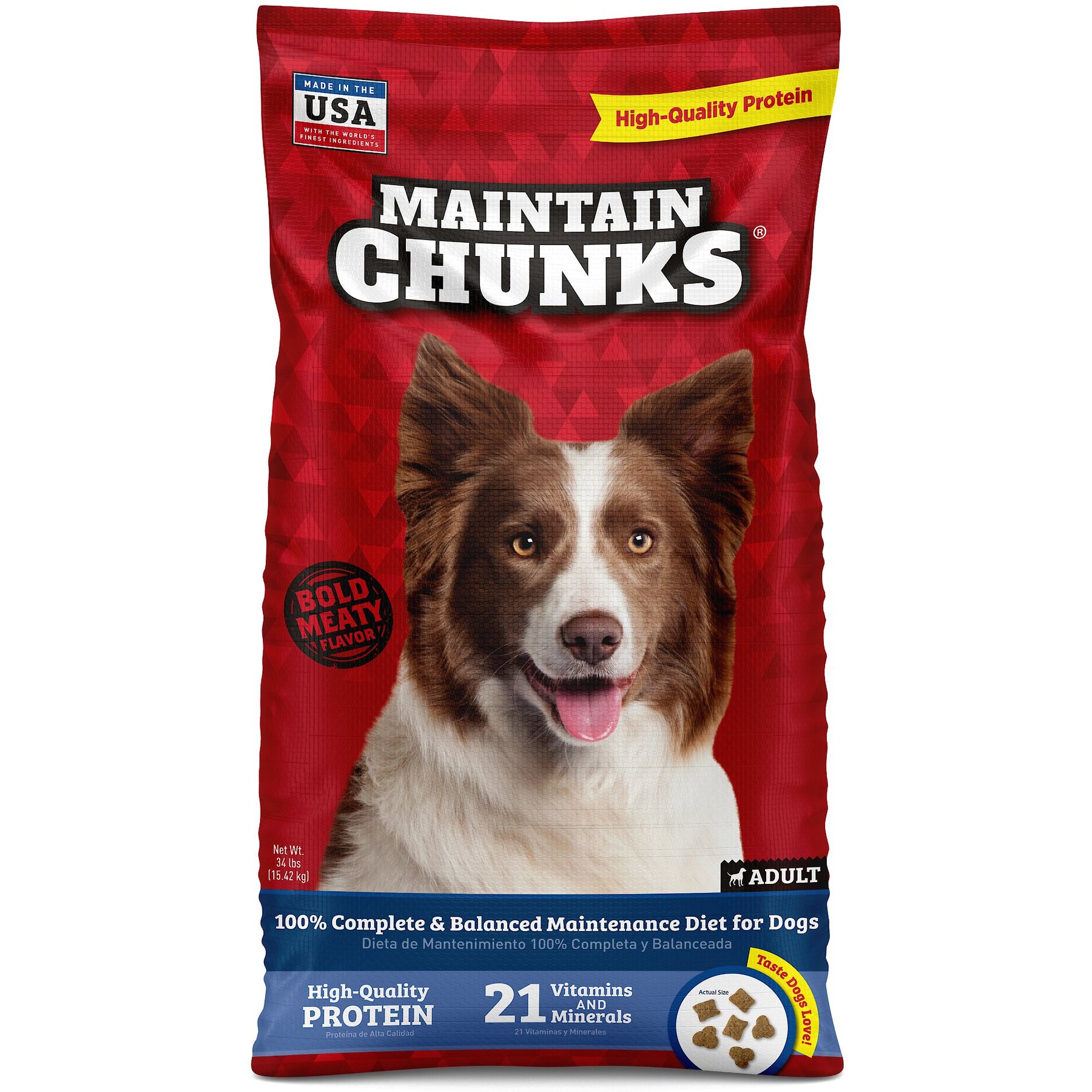 Maintain Chunks Meaty Flavor Dry Dog Food