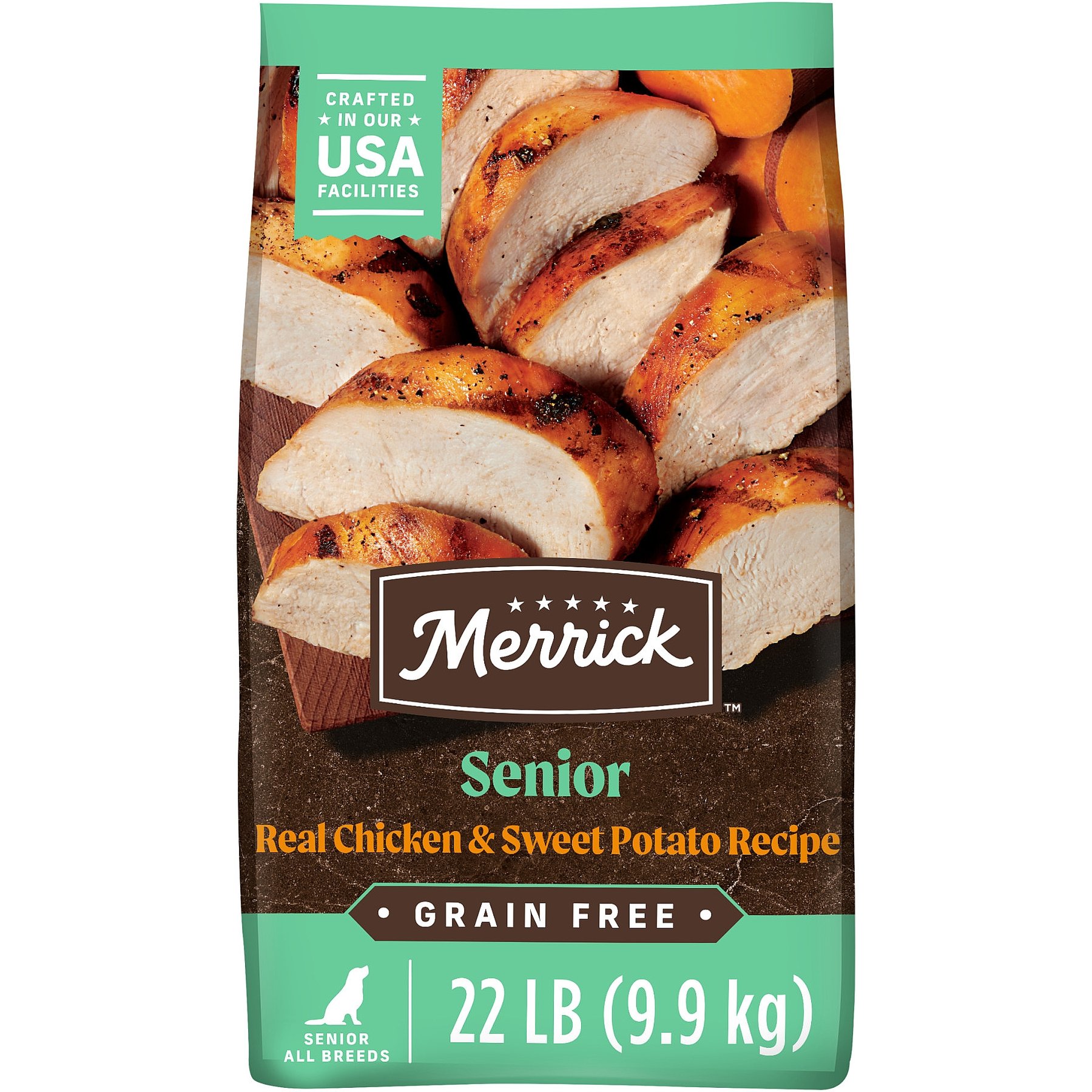 Merrick Grain-Free Senior Dry Dog Food Real Chicken & Sweet Potato Recipe