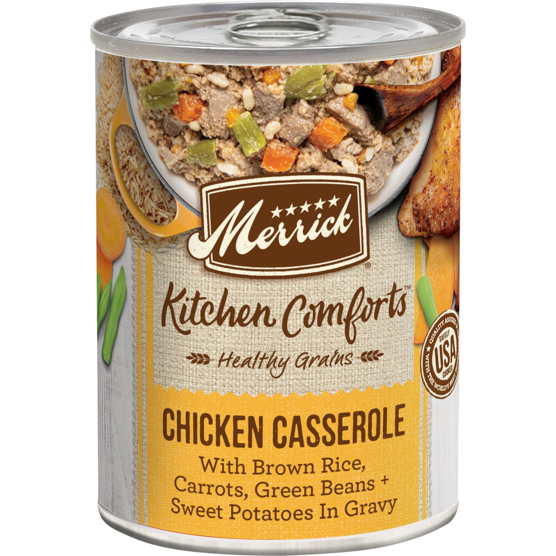 Merrick Kitchen Comforts Chicken & Rice Wet Dog Food, 12.7-oz can, case of 12
