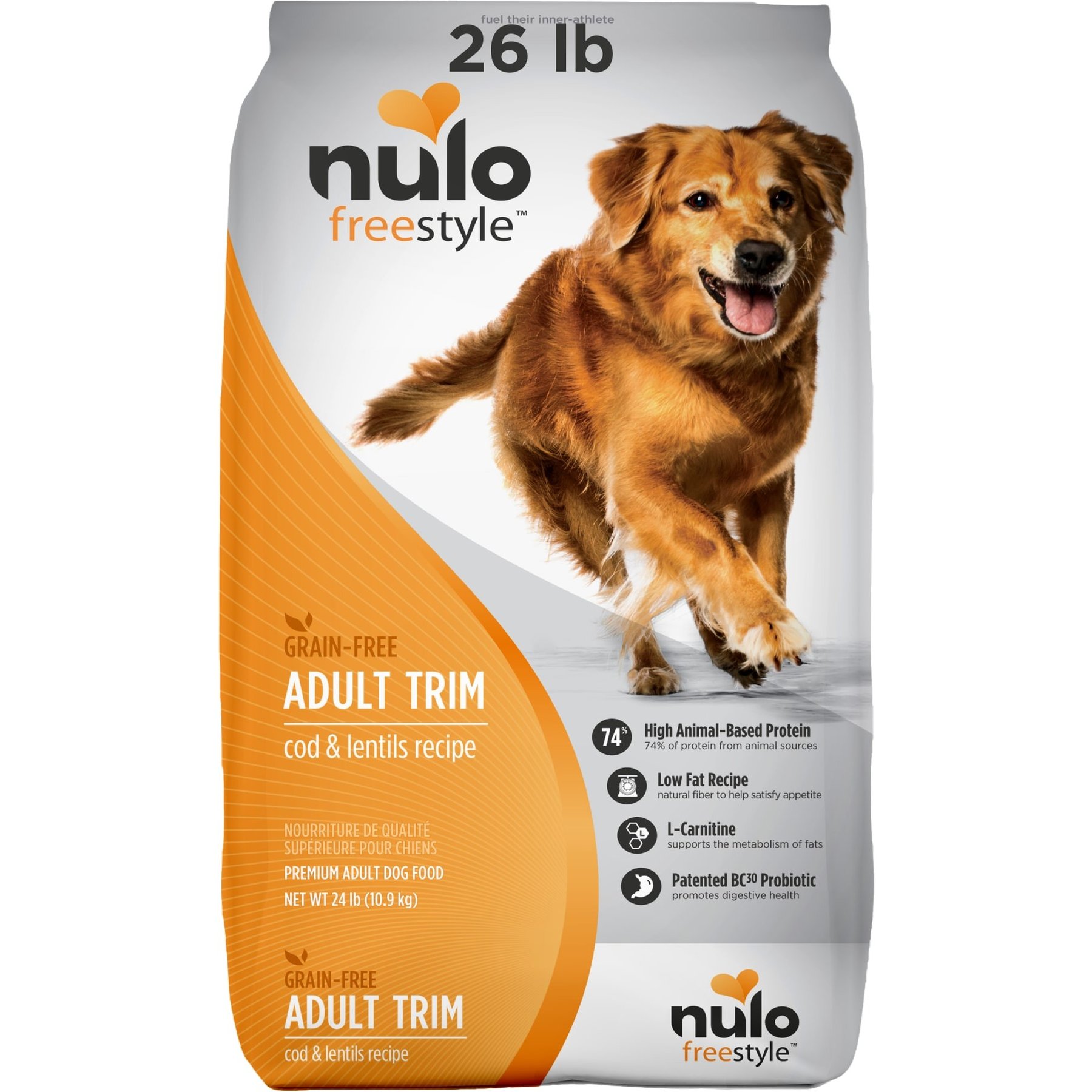 Nulo Freestyle Cod & Lentils Recipe Grain-Free Adult Trim Dry Dog Food