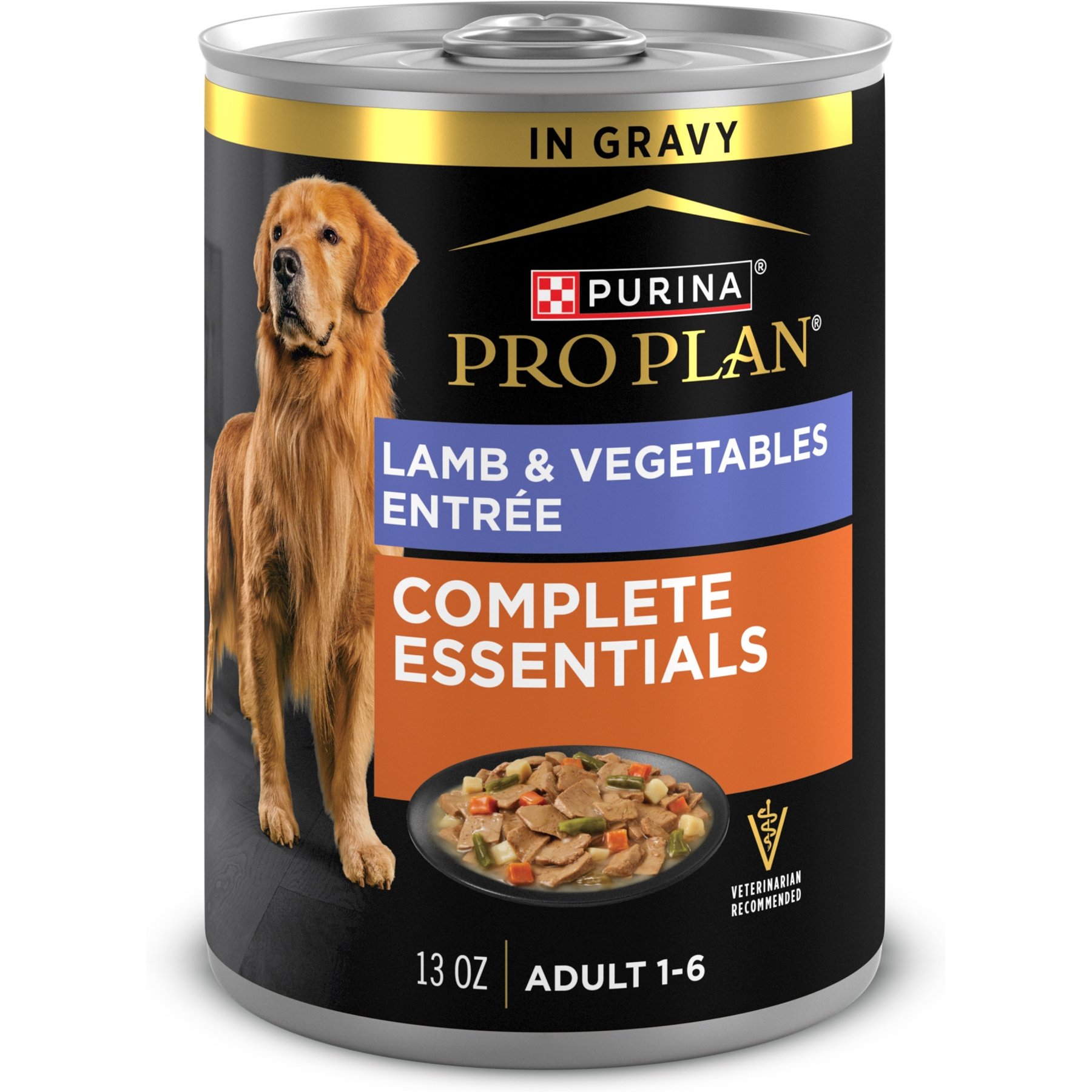 Purina Pro Plan Savor Adult Lamb & Vegetables Entree Slices in Gravy Canned Dog Food