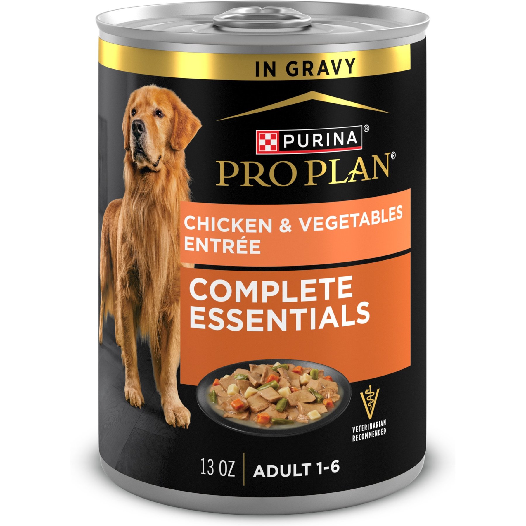 Purina Pro Plan Savor Adult Chicken & Vegetables Entree Slices in Gravy Canned Dog Food