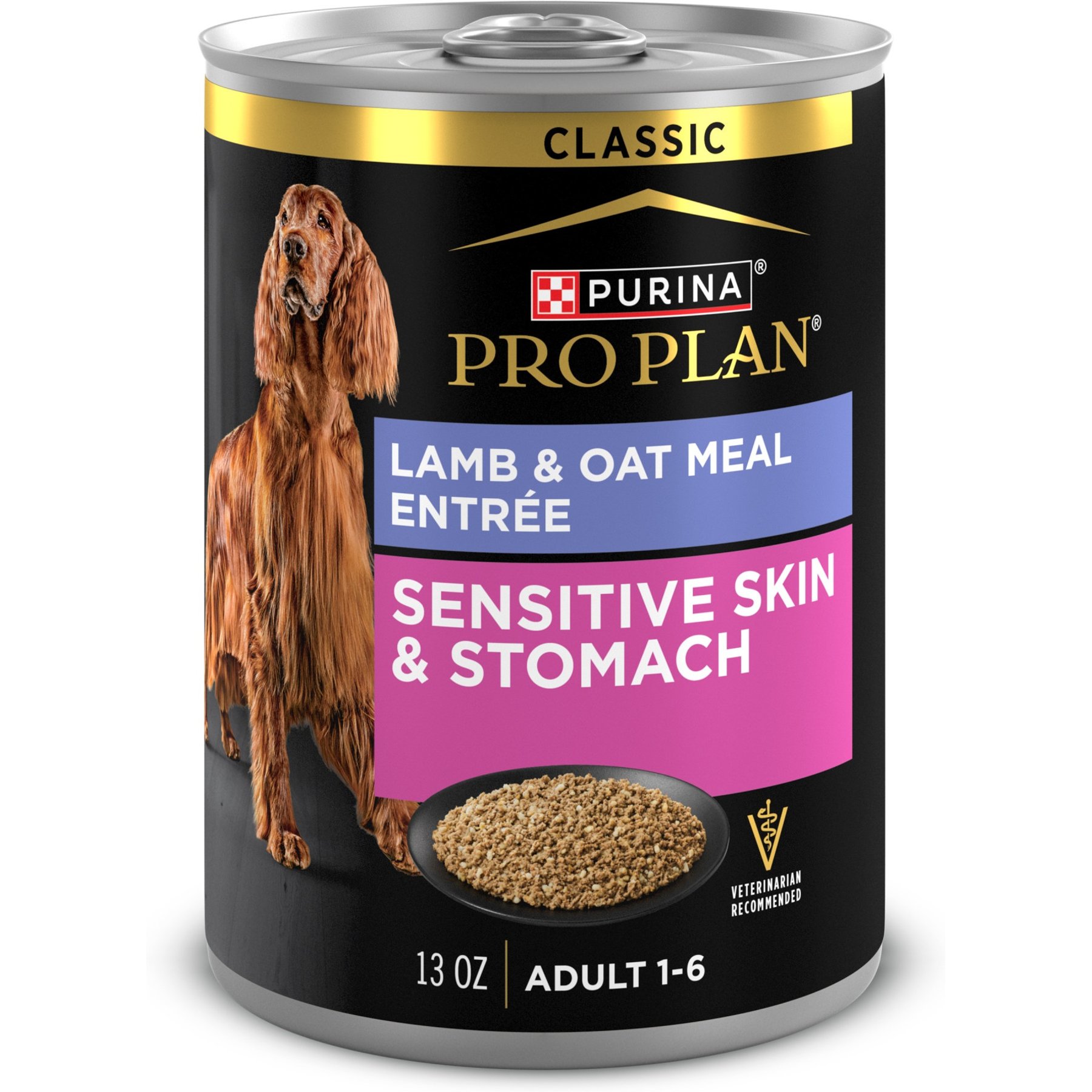 Purina Pro Plan Adult Sensitive Skin & Stomach Lamb & Oat Meal Entree Wet Dog Food
