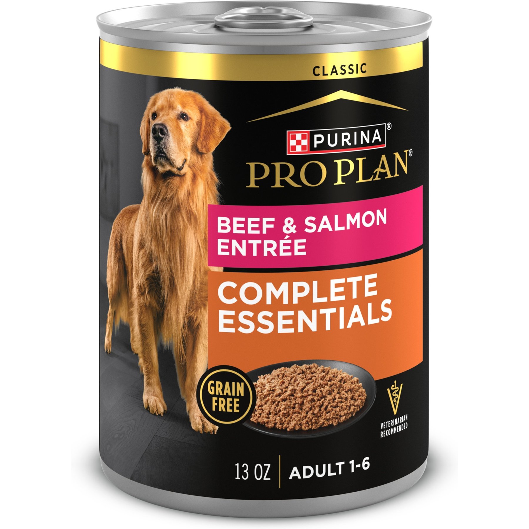 Purina Pro Plan Savor Classic Beef & Salmon Entree Grain-Free Canned Dog Food