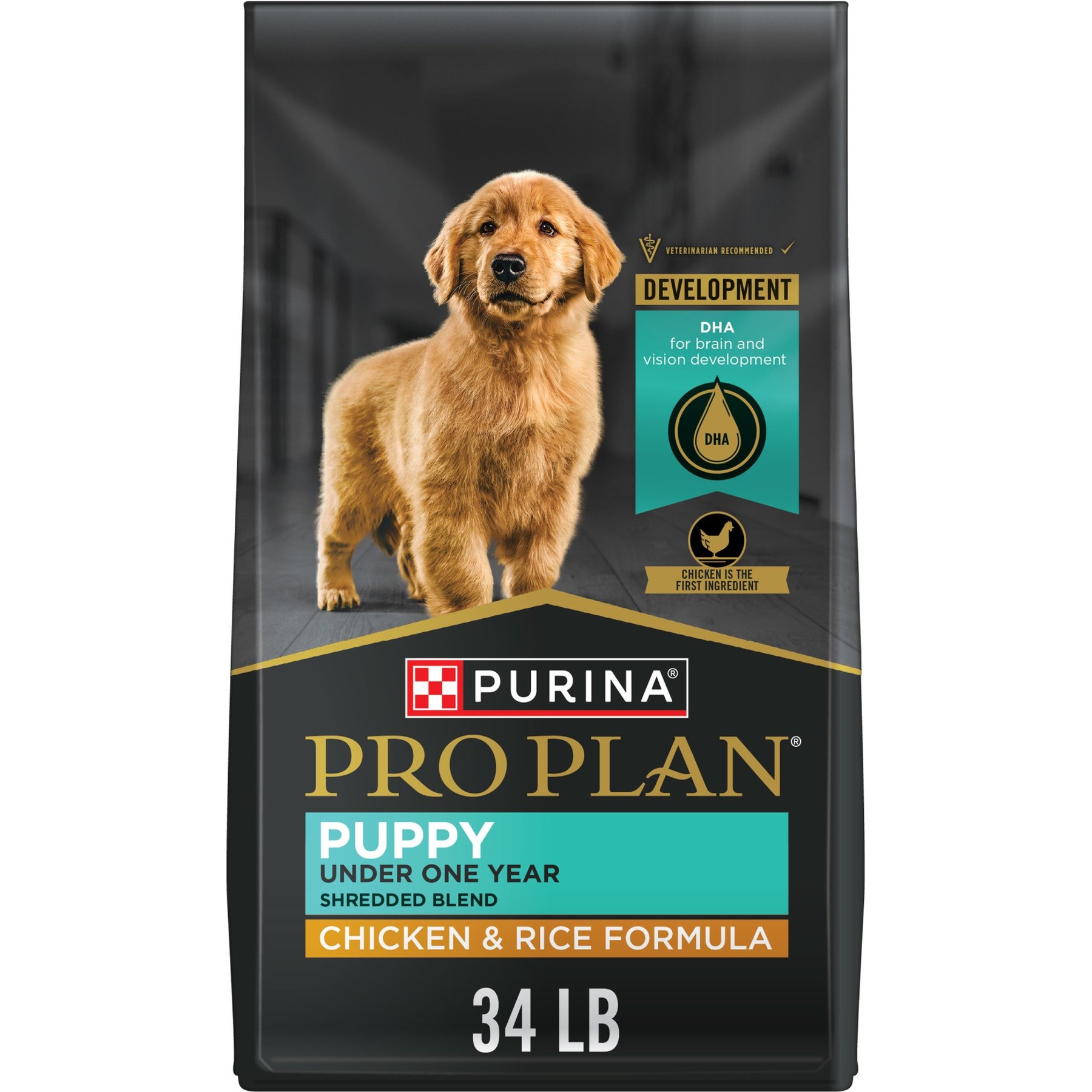 Purina Pro Plan Puppy Shredded Blend Chicken & Rice Formula with Probiotics Dry Dog Food