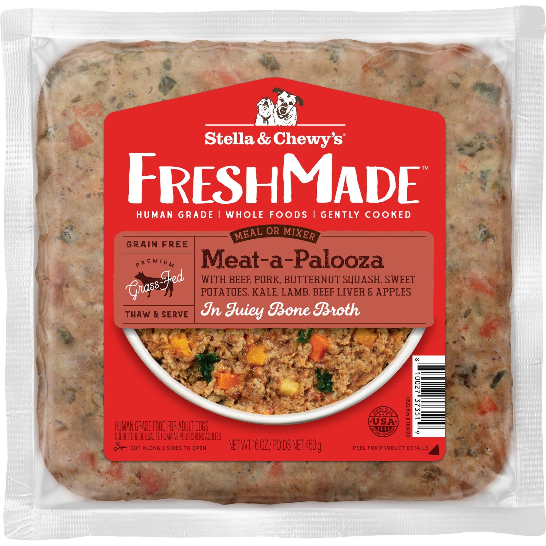 Stella & Chewy's FreshMade Frozen Fresh Grain-Free Meat-a-Palooza Dog Food