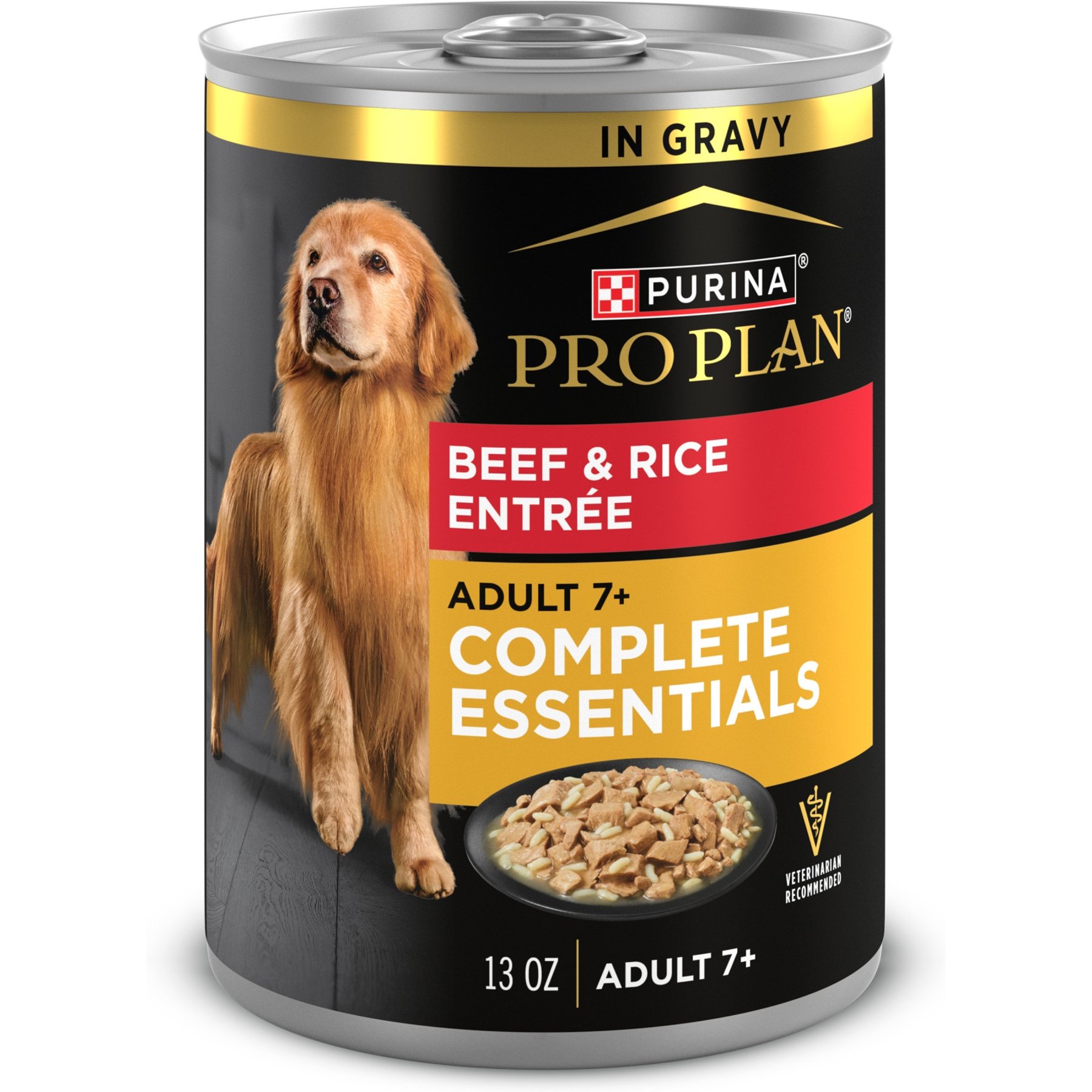 Purina Pro Plan Senior Beef & Rice Entree Canned Dog Food