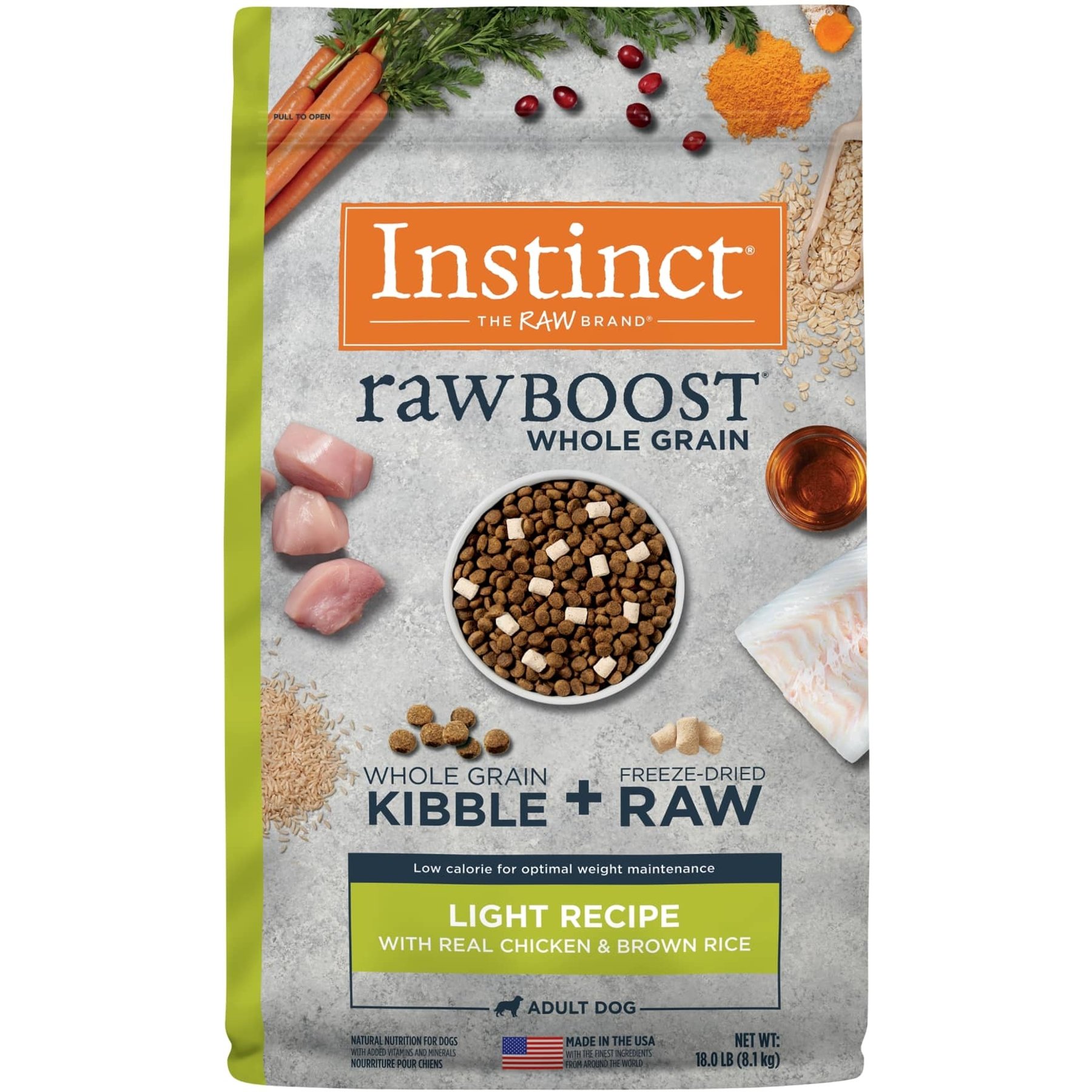 Instinct Raw Boost Whole Grain Light Recipe with Real Chicken & Brown Rice Dry Dog Food